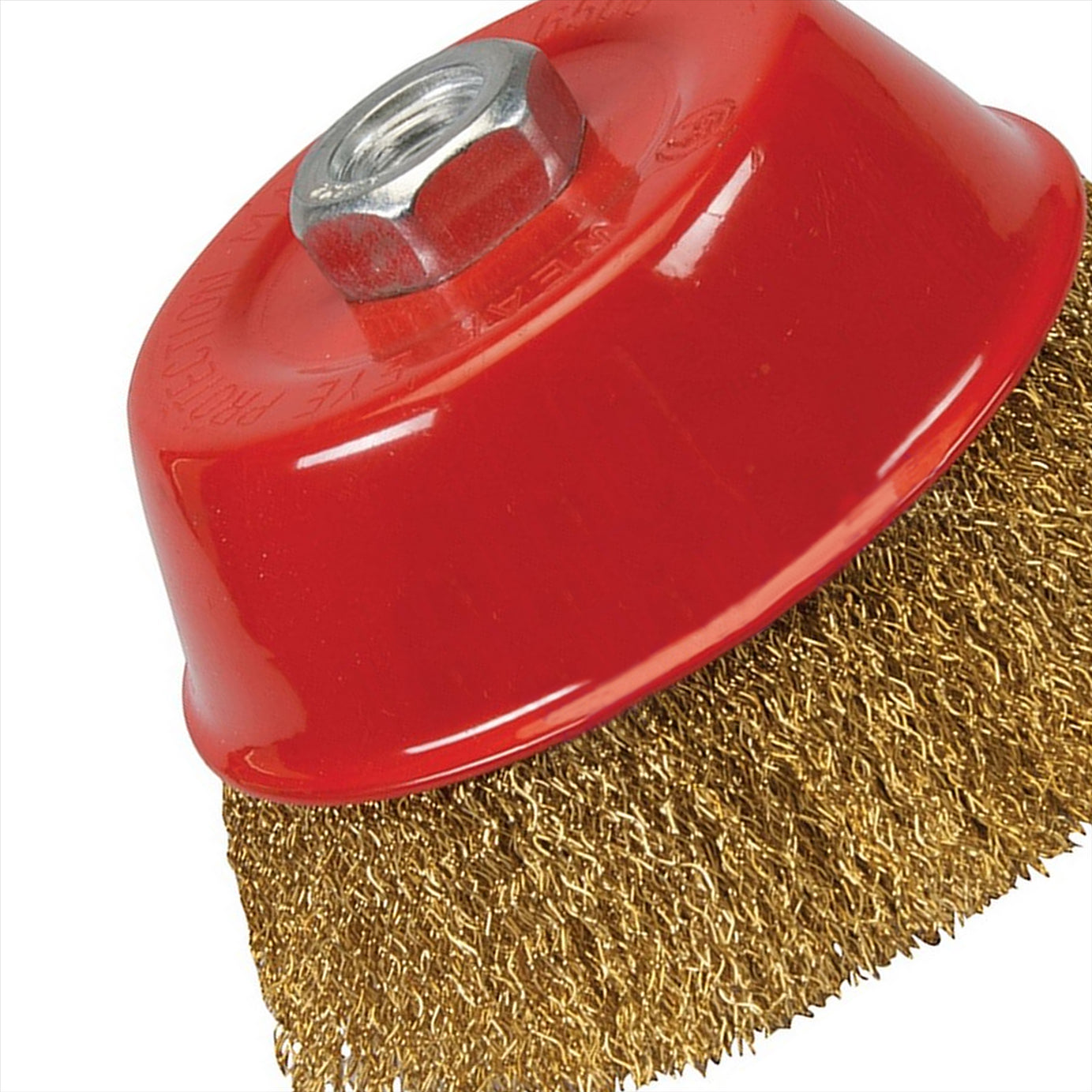 Brassed Steel Crimp Cup 125mm Wire Brush M14 Rust Removal Professional Tool