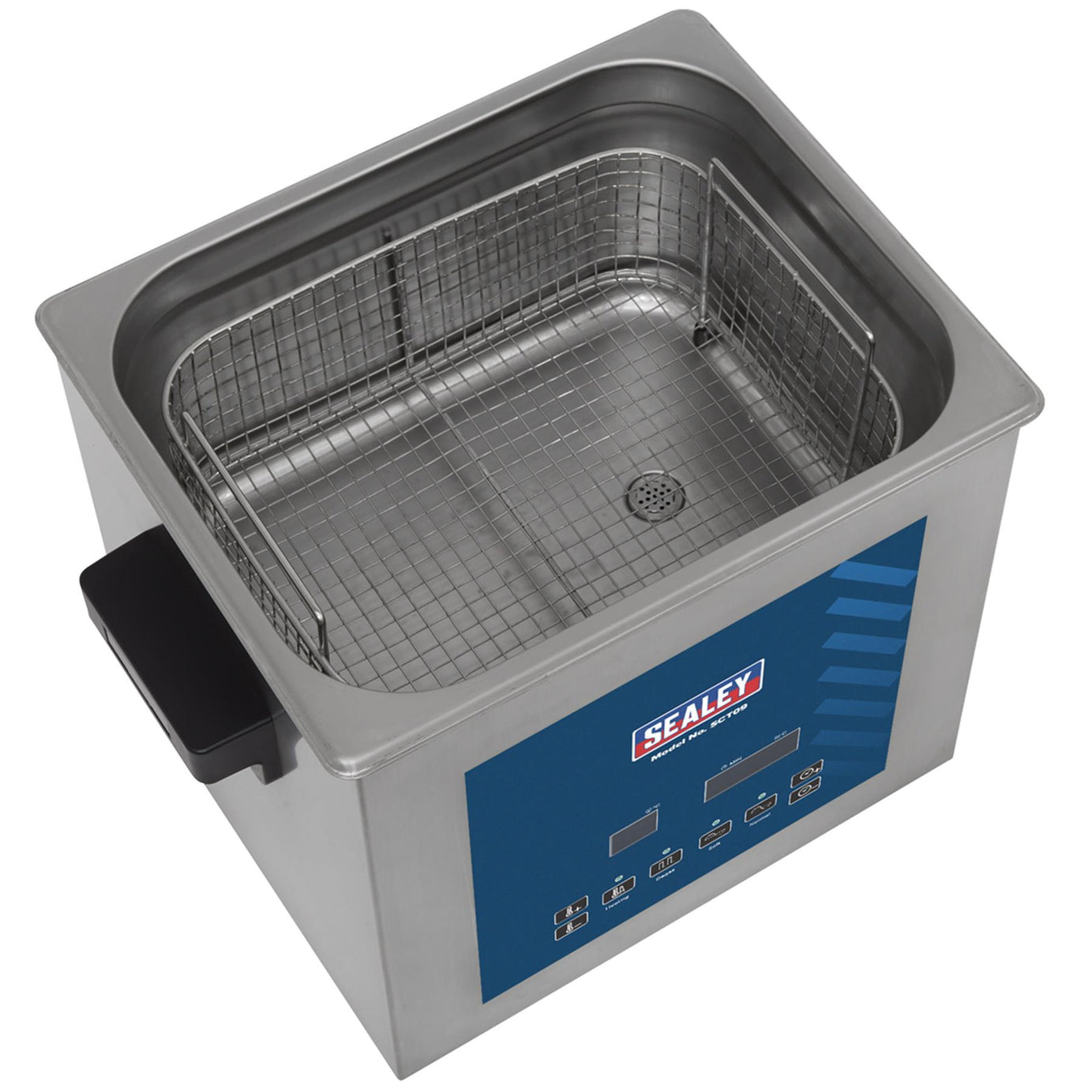 Sealey Ultrasonic Parts Cleaning Tank 9L Stainless Steel tank