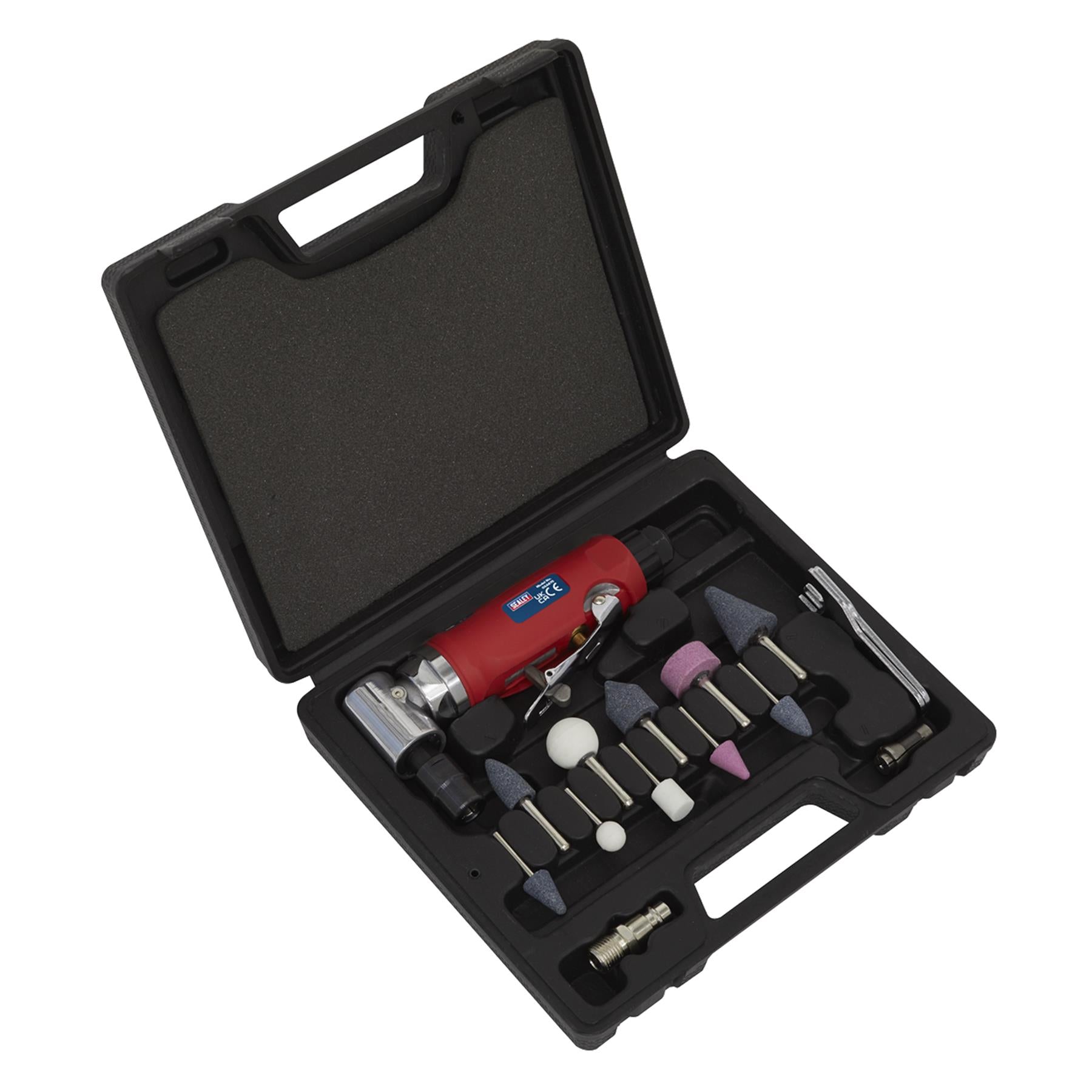 Sealey Air Die Grinder 90 Angle Kit 15pc