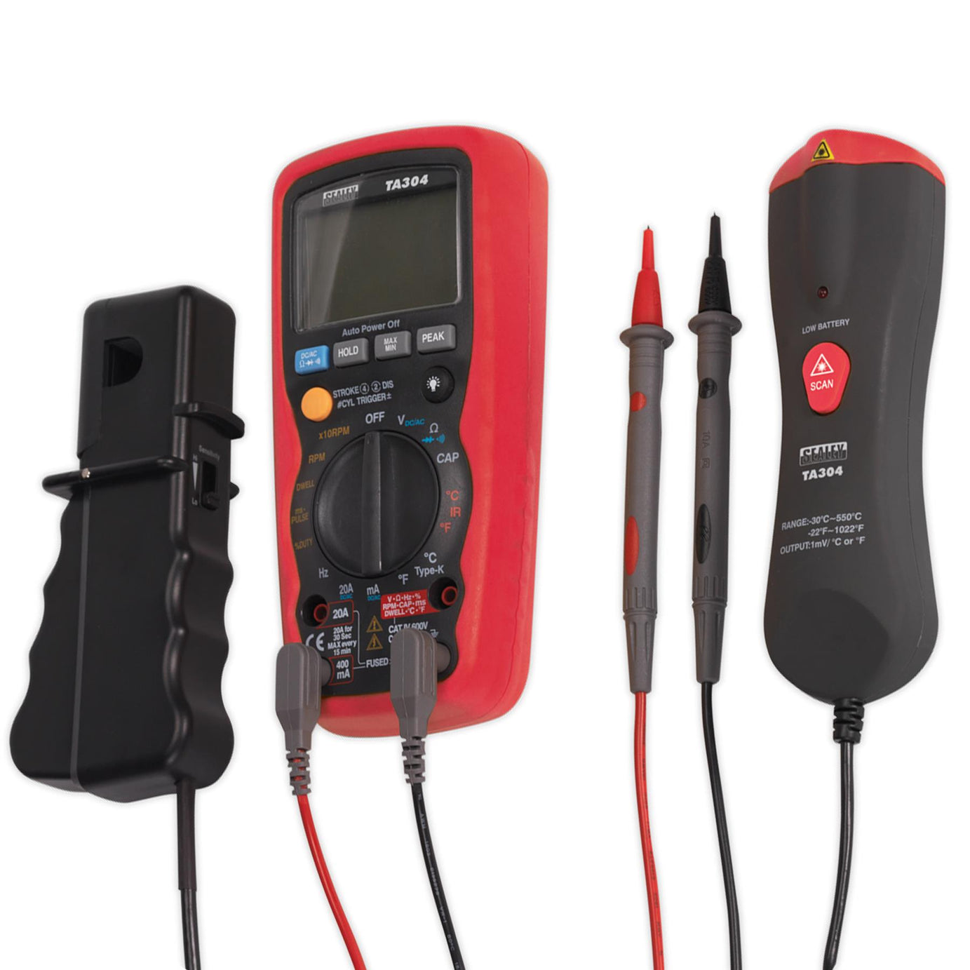 Sealey Digital Automotive Analyser 15-Function with IC/IR