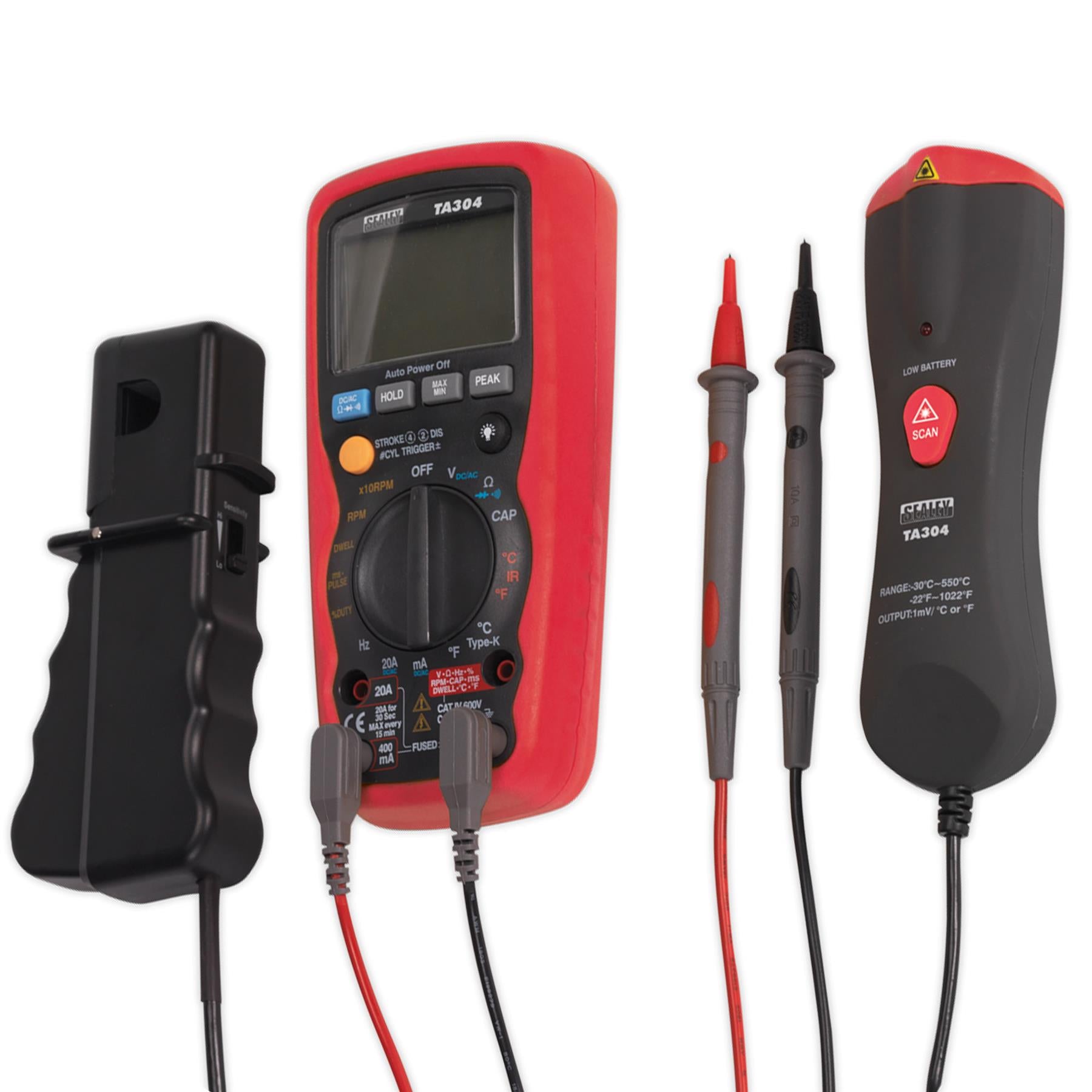 Sealey Digital Automotive Analyser 15-Function with IC/IR