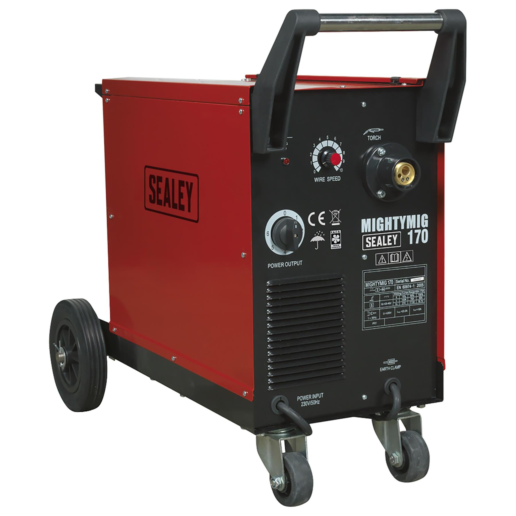 Sealey Professional Gas/No-Gas MIG Welder 170A with Euro Torch MIGHTYMIG170