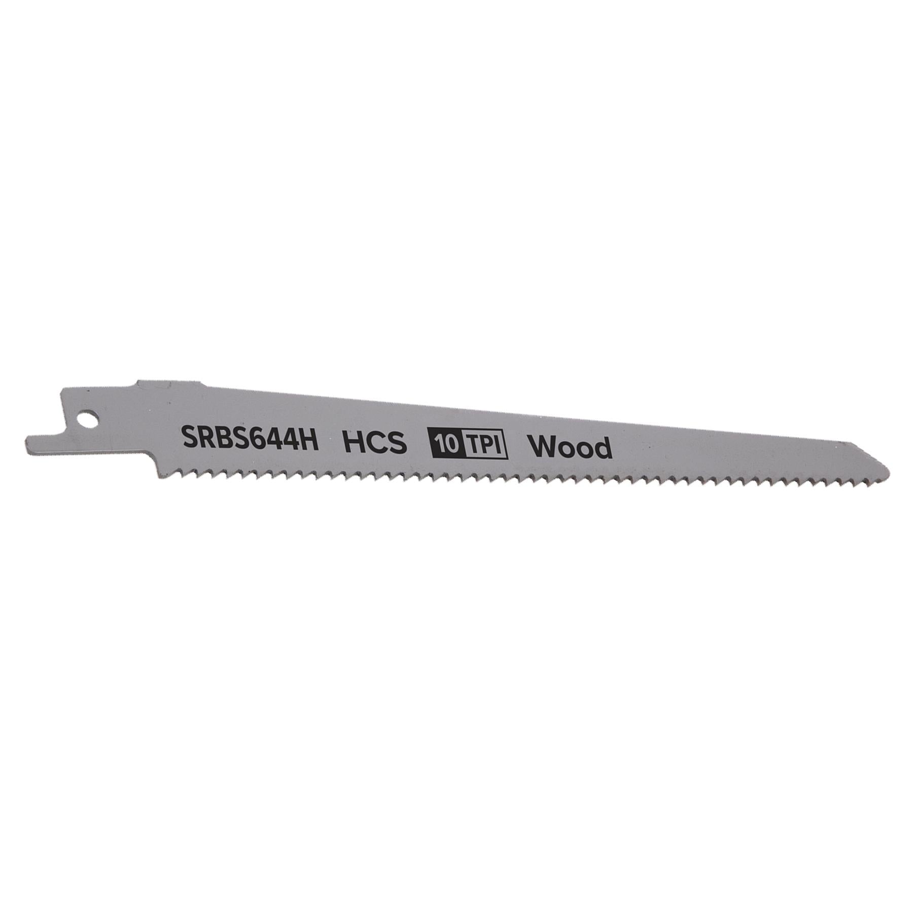 Sealey Reciprocating Saw Blade Clean Wood 150mm 10tpi - Pack of 5