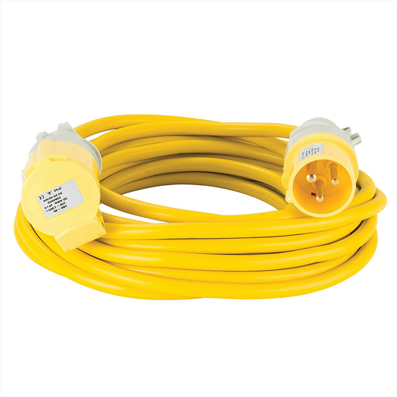 Defender Arctic Extension Lead Yellow 16A 2.5mm2 10m 110V