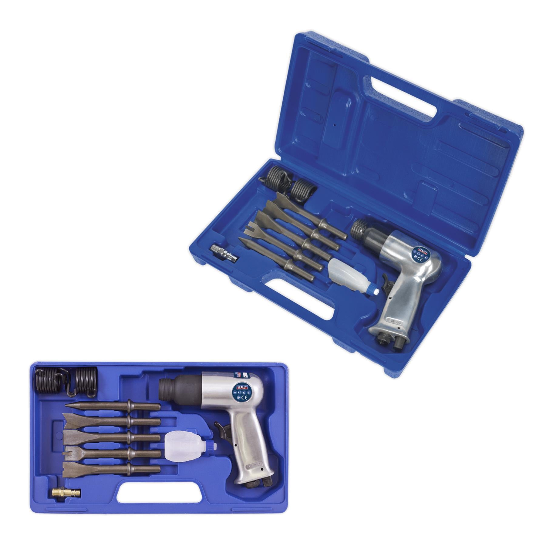 Sealey Air Hammer with Chisels Medium Stroke