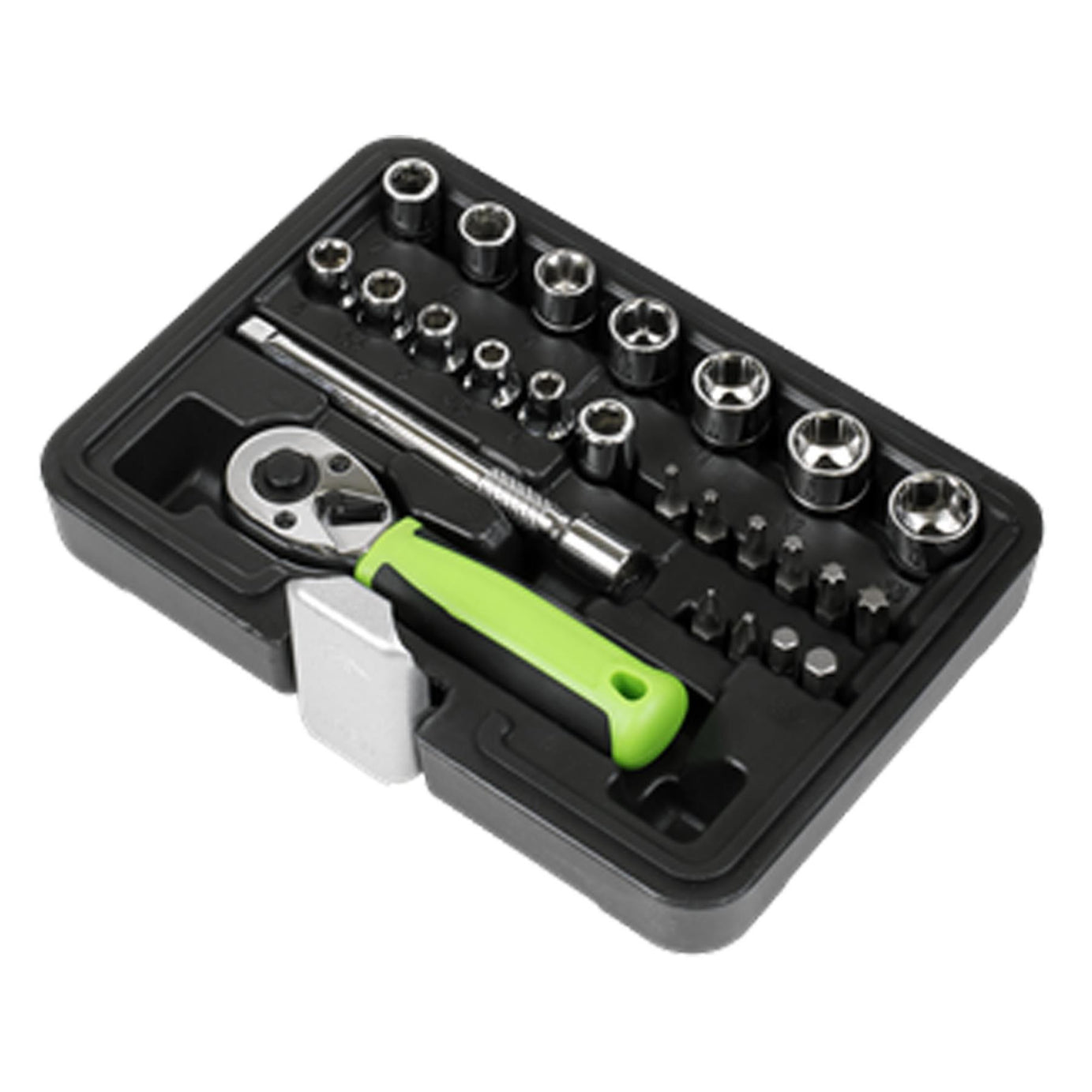 Sealey Socket Set 25pc 1/4"Sq Drive - Metric