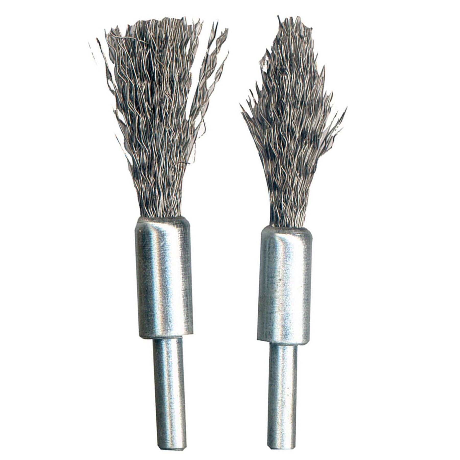Steel De-Carb Brush Set 2Pk 6mm Shank For The Removal Of Carbon Deposits