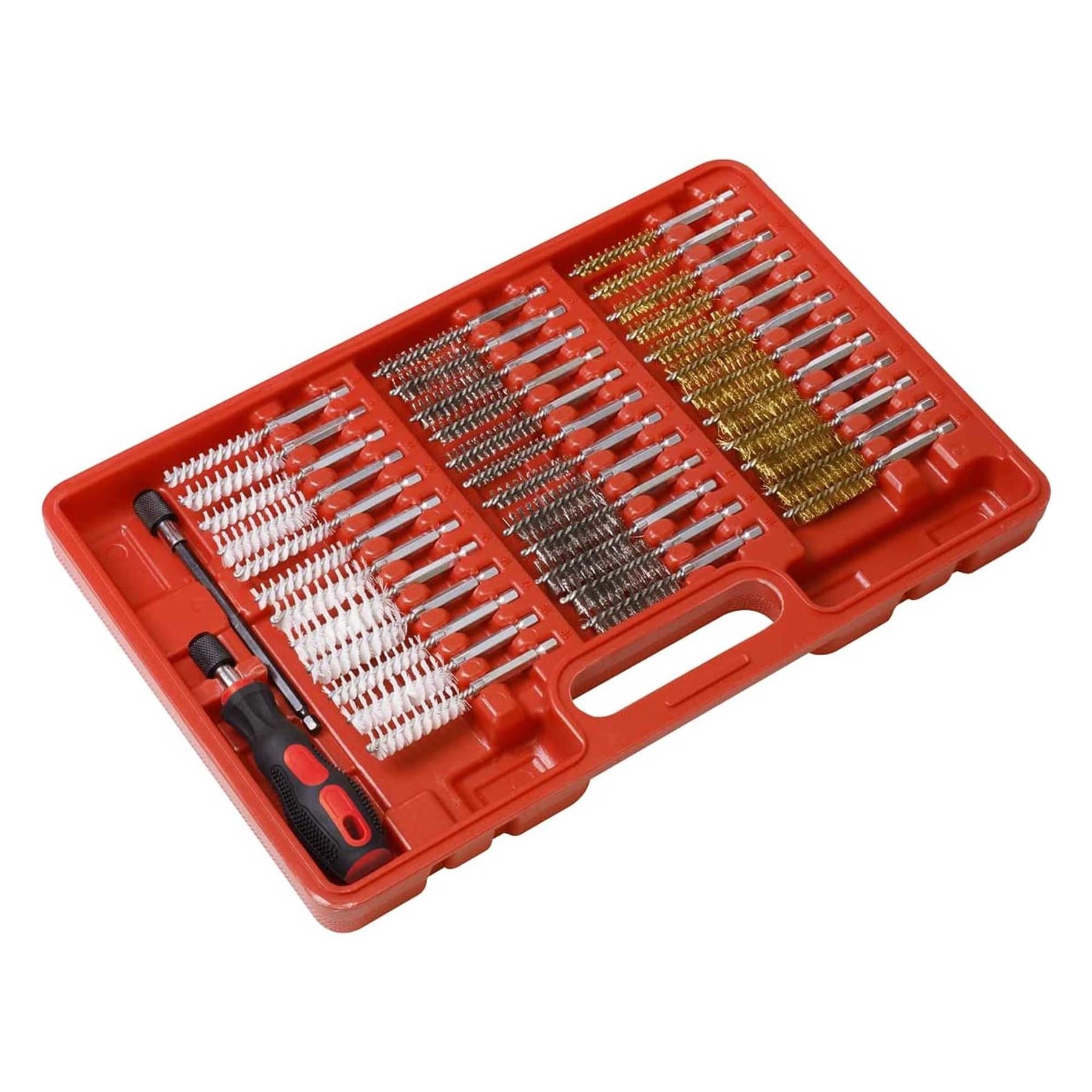 Sealey 38pc Cleaning Brush Set Injector Bore
