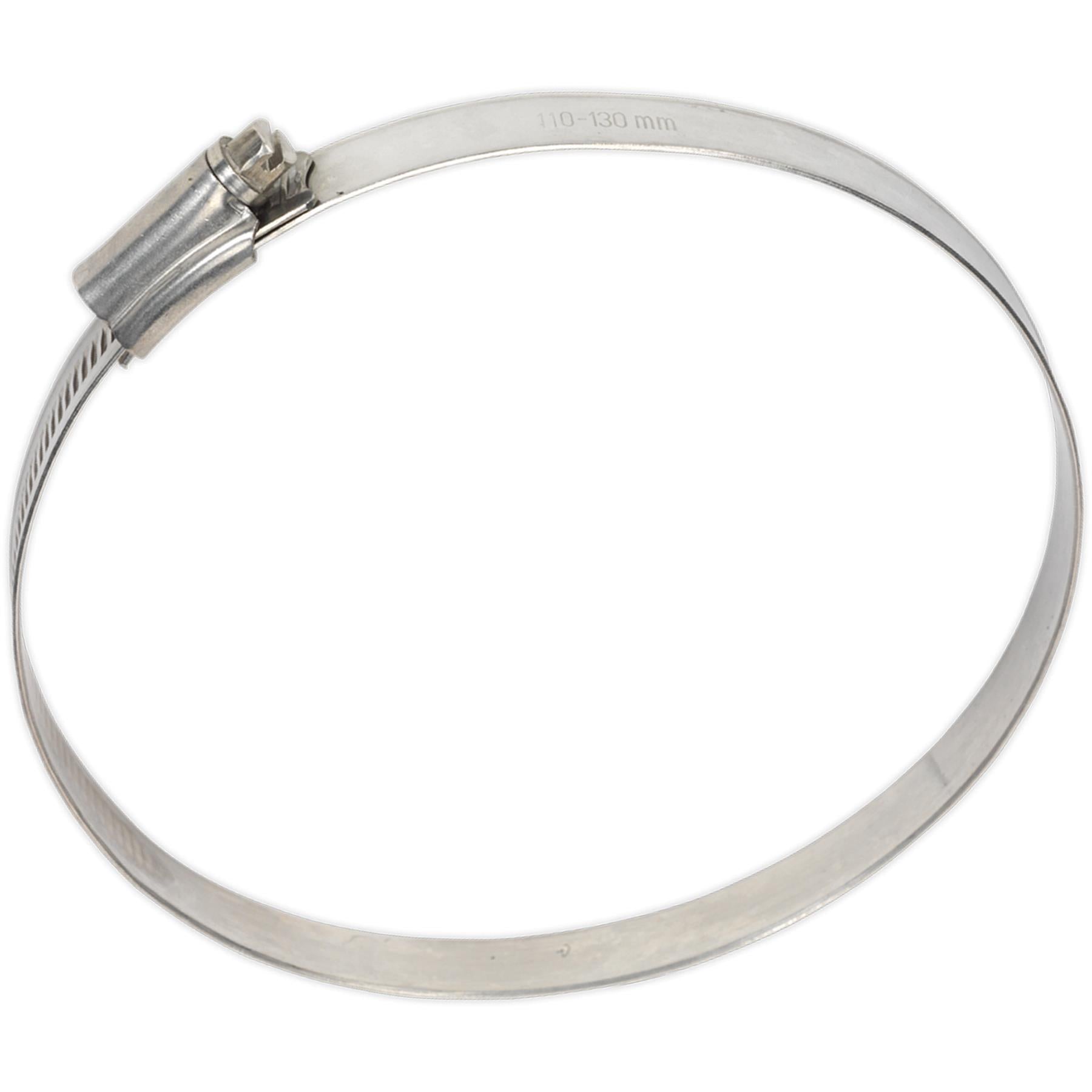 Sealey Hose Clip Stainless Steel 110-130mm Pack of 5