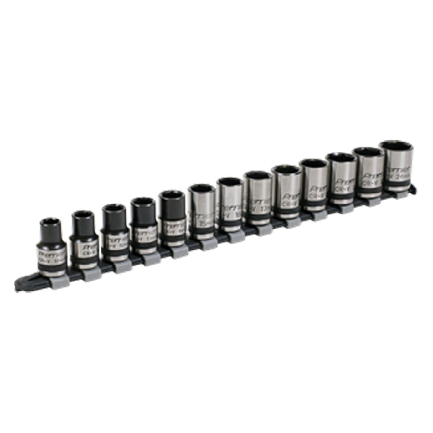Sealey Socket Set 13pc 1/2"Sq Drive Lock-On� 6pt Metric - Black Series