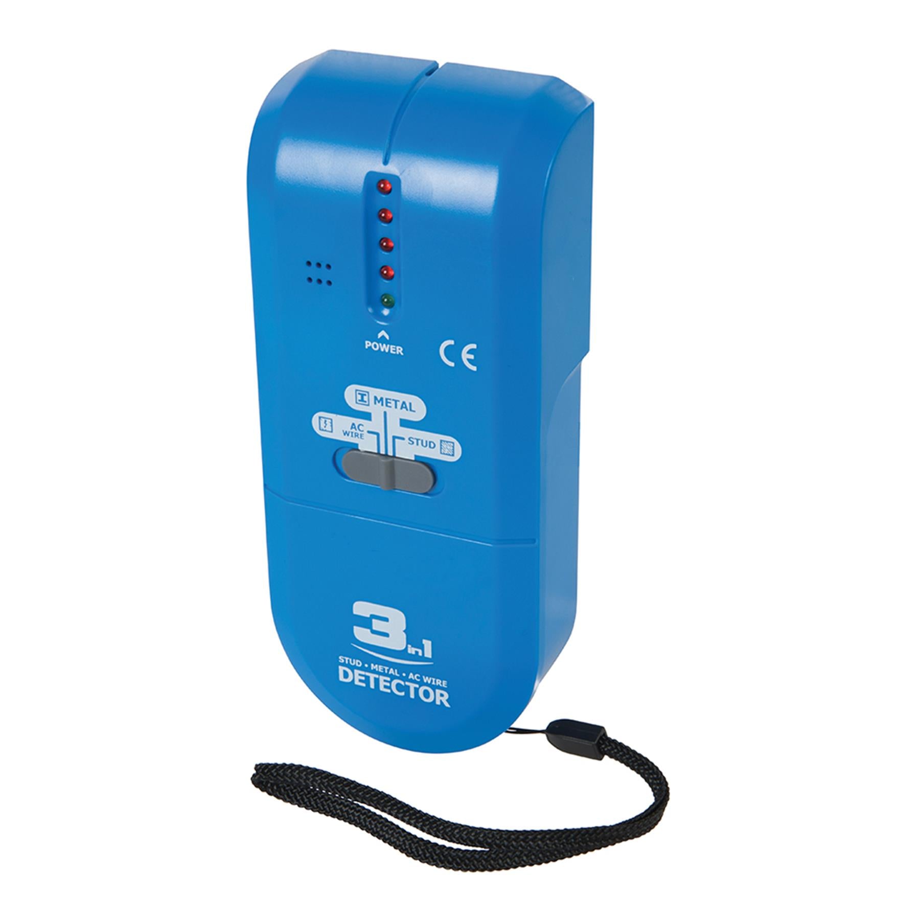 3 In 1 Detector Detects Studs Joists Live Wires Metal Objects Self Calibrating