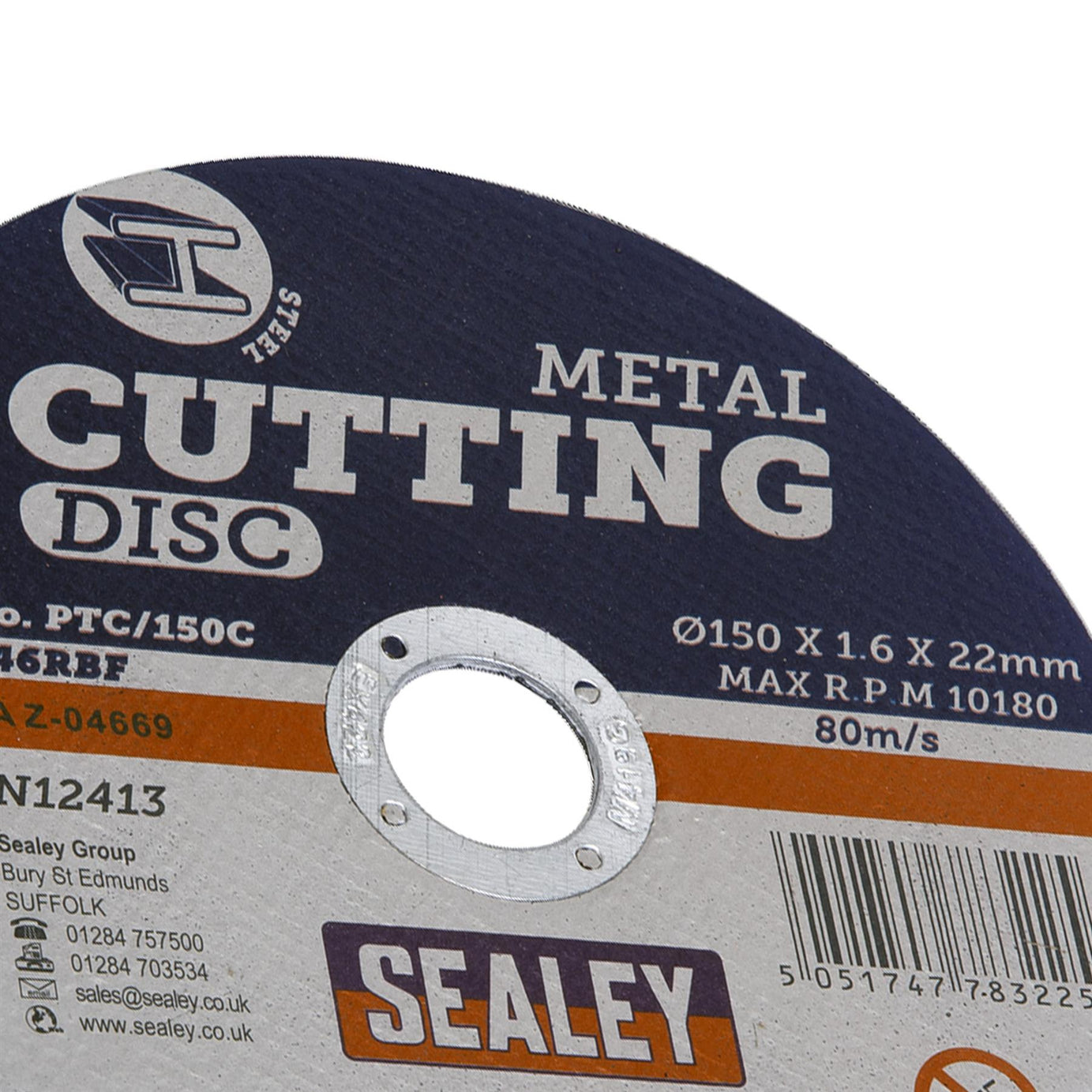 Sealey Cutting Disc 150 x 1.6mm 22mm Bore