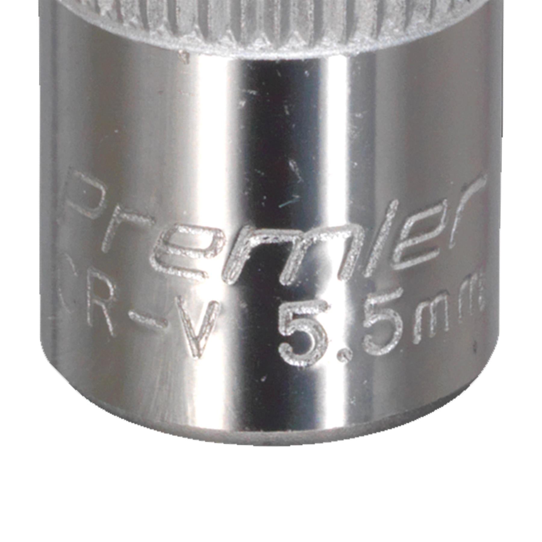 Sealey WallDrive Socket 5.5mm 1/4"Sq Drive Sockets Individual