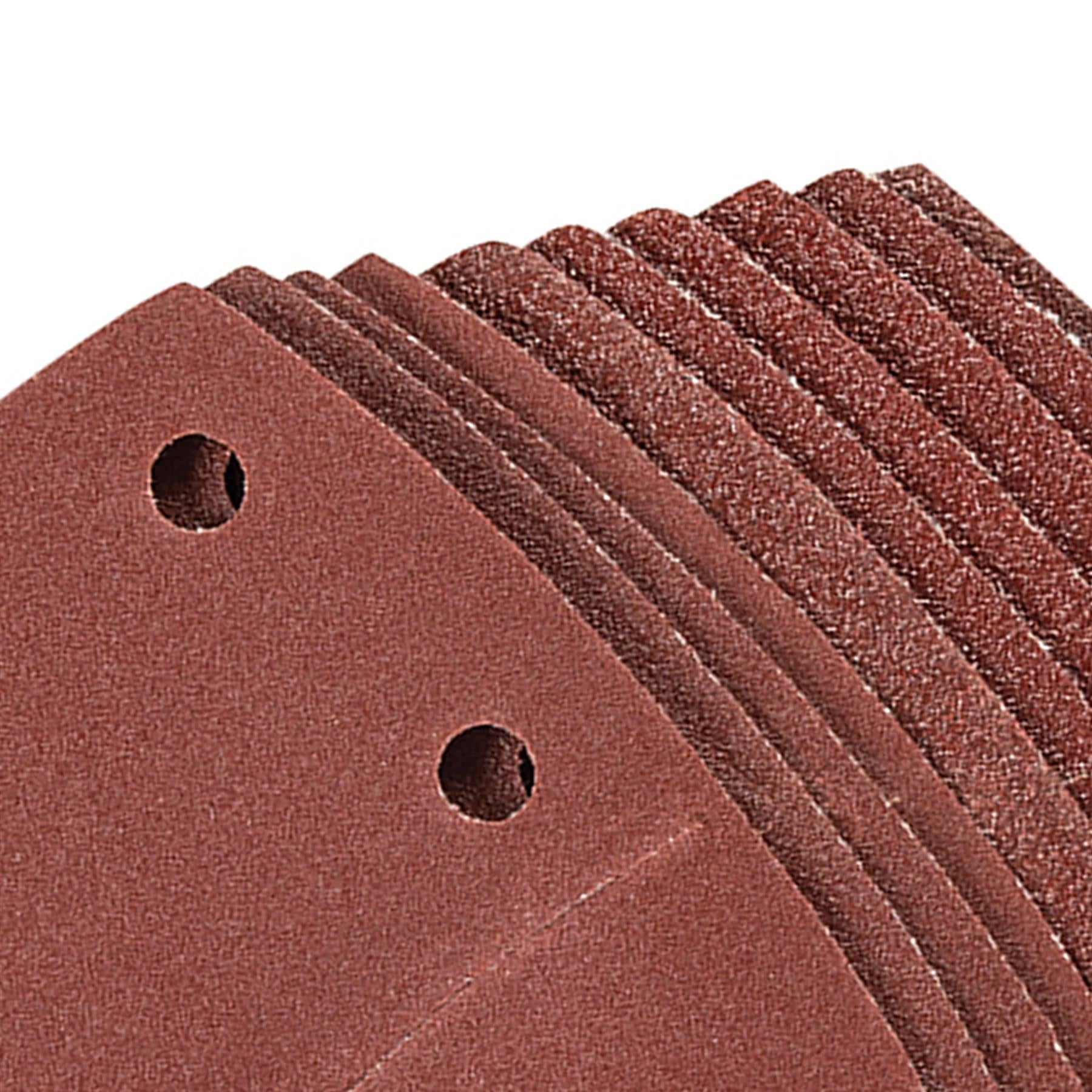 10 Bond Abrasive Sanding Sheets For Bosch PSM 100A Detail Palm Sander Mixed Grit
