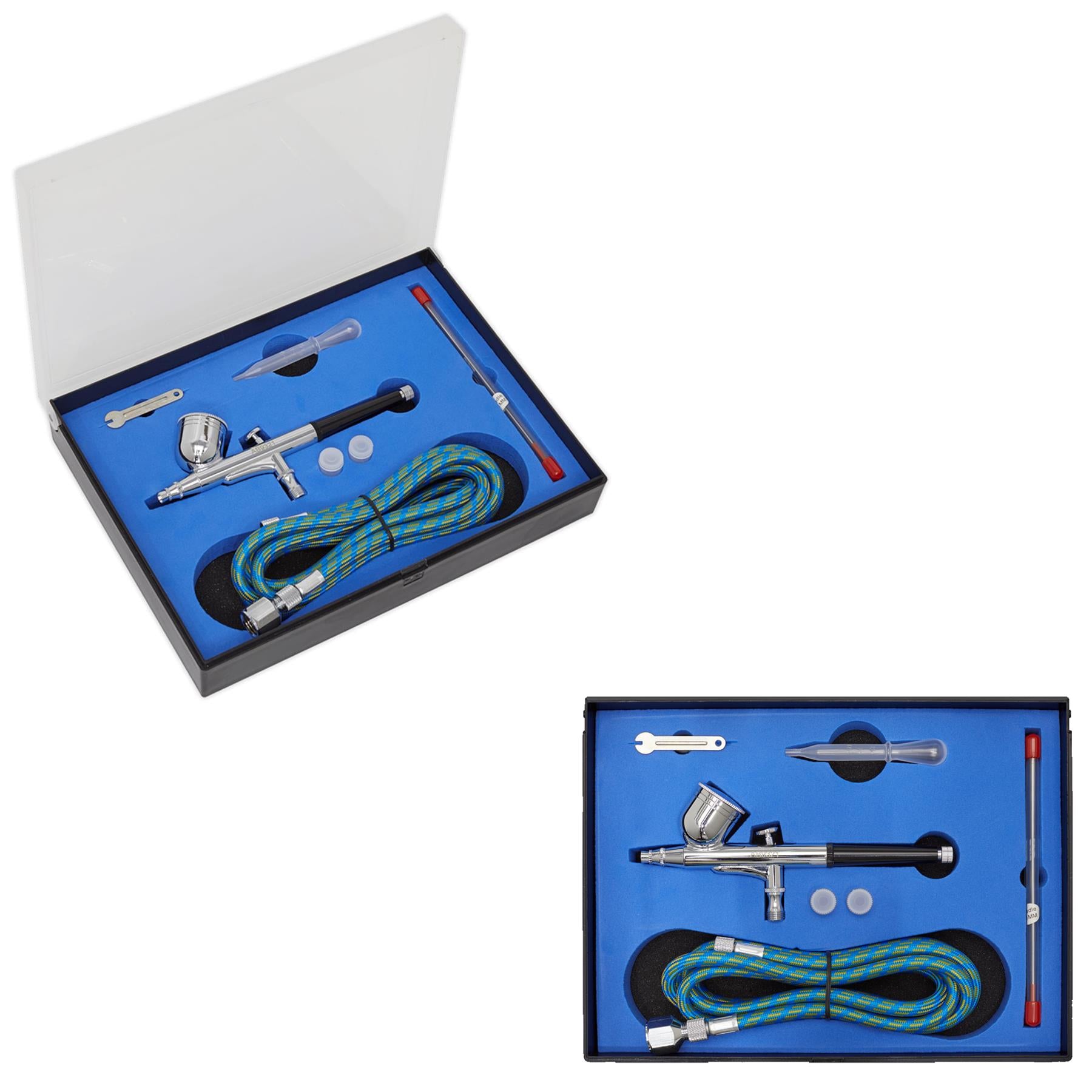 Sealey Air Brush Kit Double-Action Metal Body Construction Gravity Feed