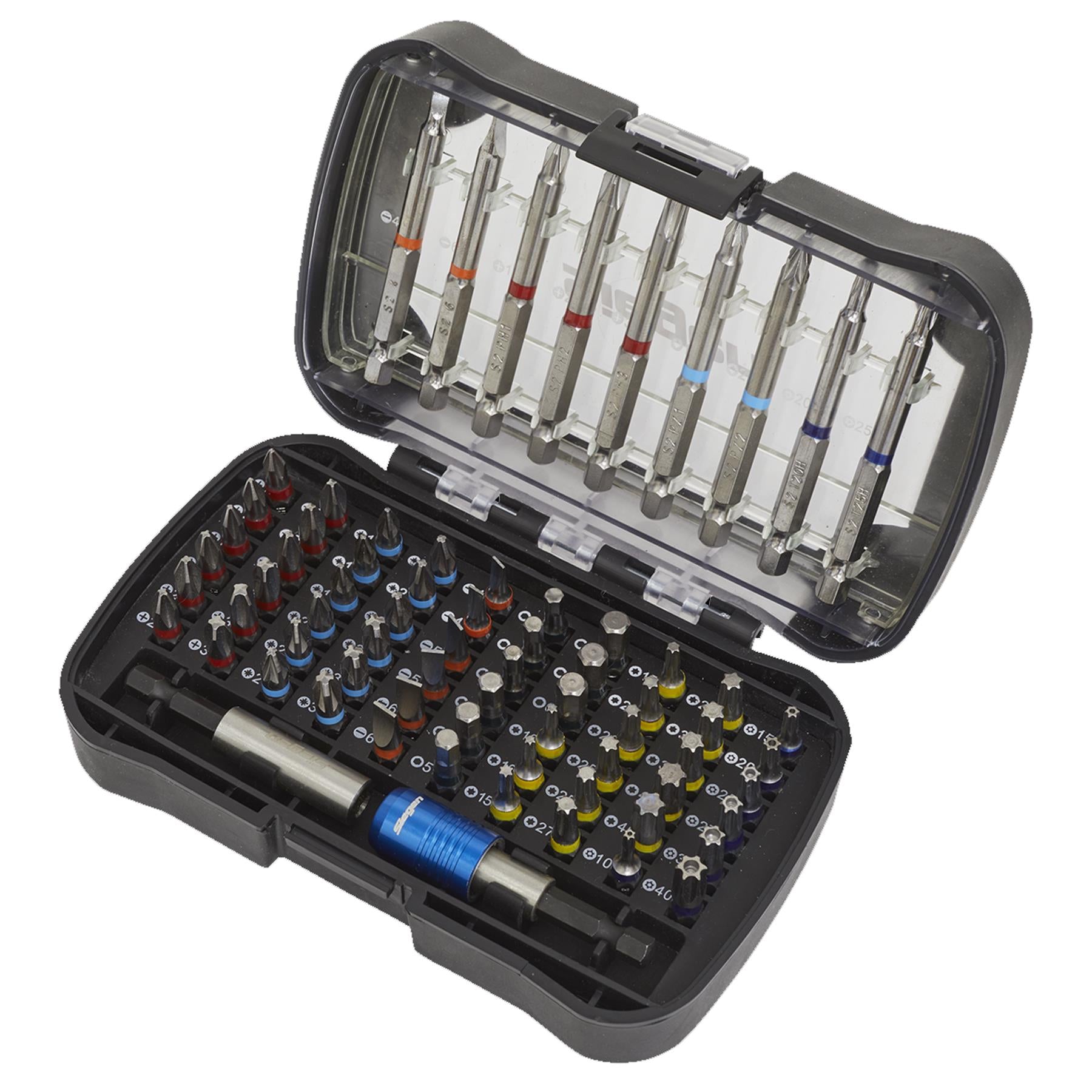 Sealey Power Tool Bit Set 71pc Colour-Coded S2