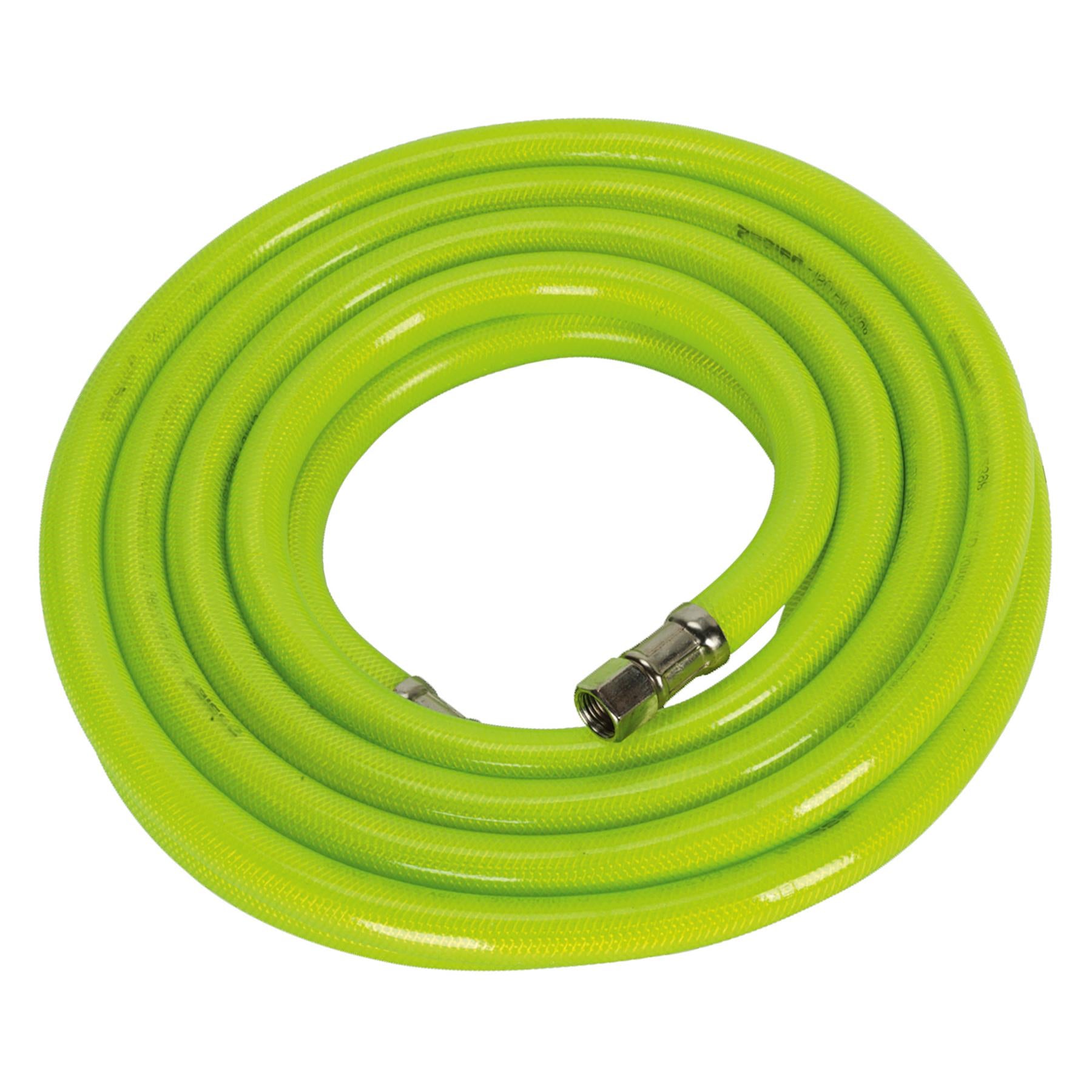 Sealey Air Hose High-Visibility 5m x 10mm with 1/4"BSP Unions
