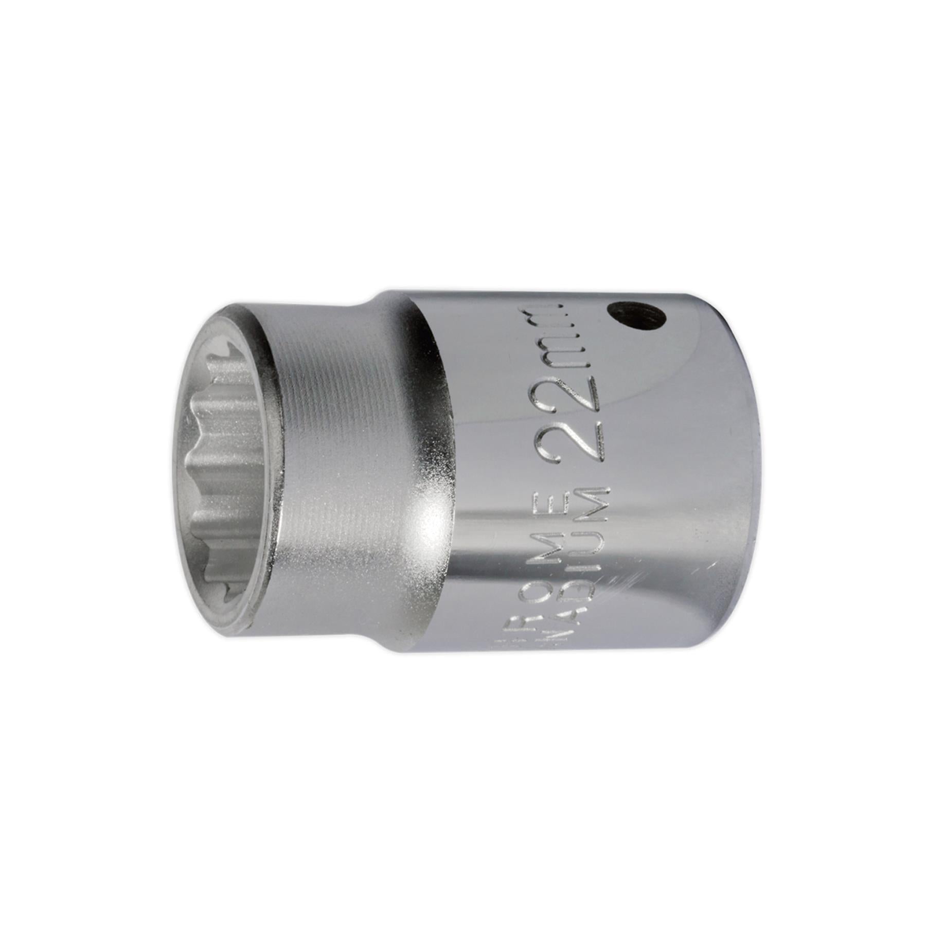 Sealey WallDrive Socket 22mm 3/4"Sq Drive