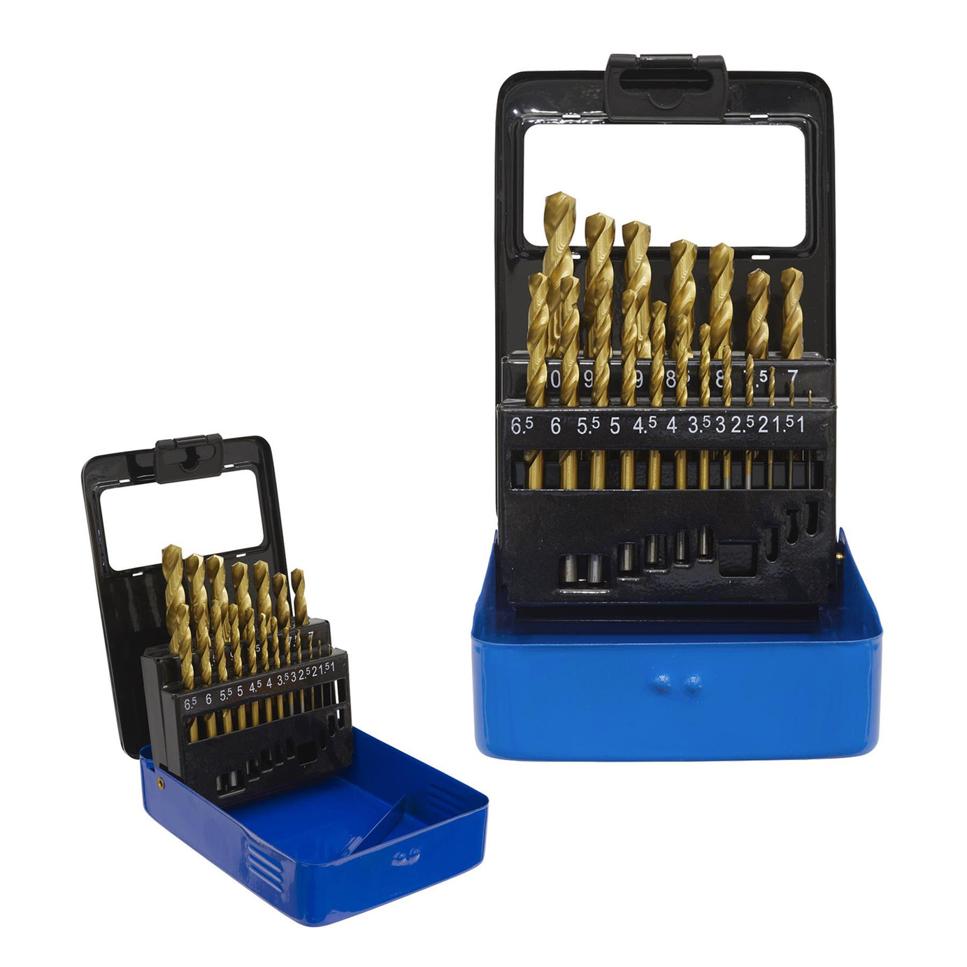 Sealey 19pc Drill Bit Set HSS Fully Ground Ø1-10mm DIN 338 Metric AK4719