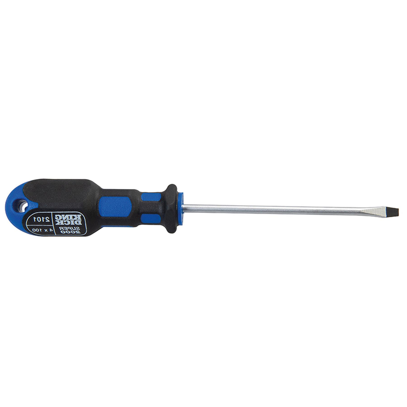 King Dick 4 X 100mm Slotted Screwdriver British Made Soft Grip