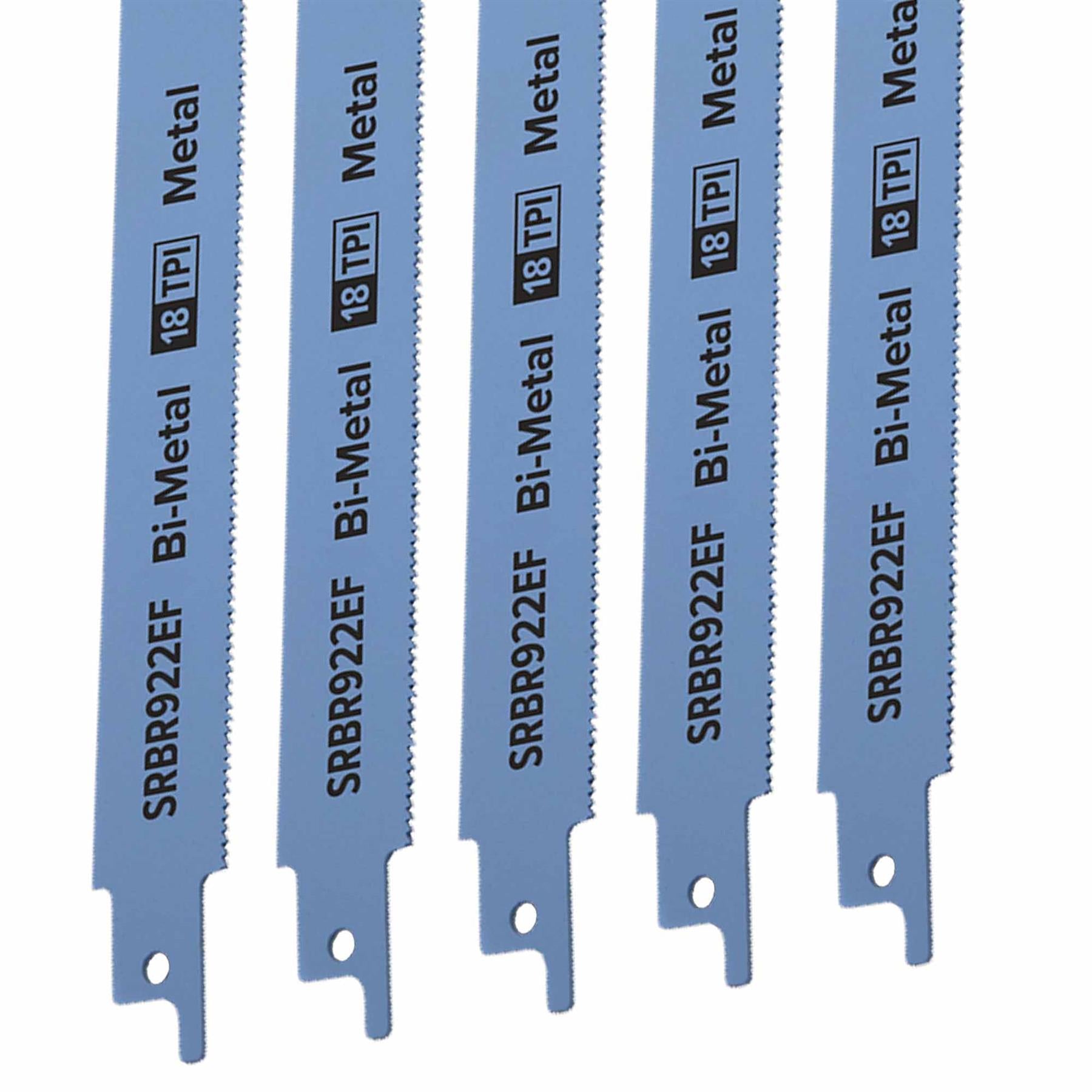 Sealey Reciprocating Saw Blade Metal 230mm 18tpi - Pack of 5
