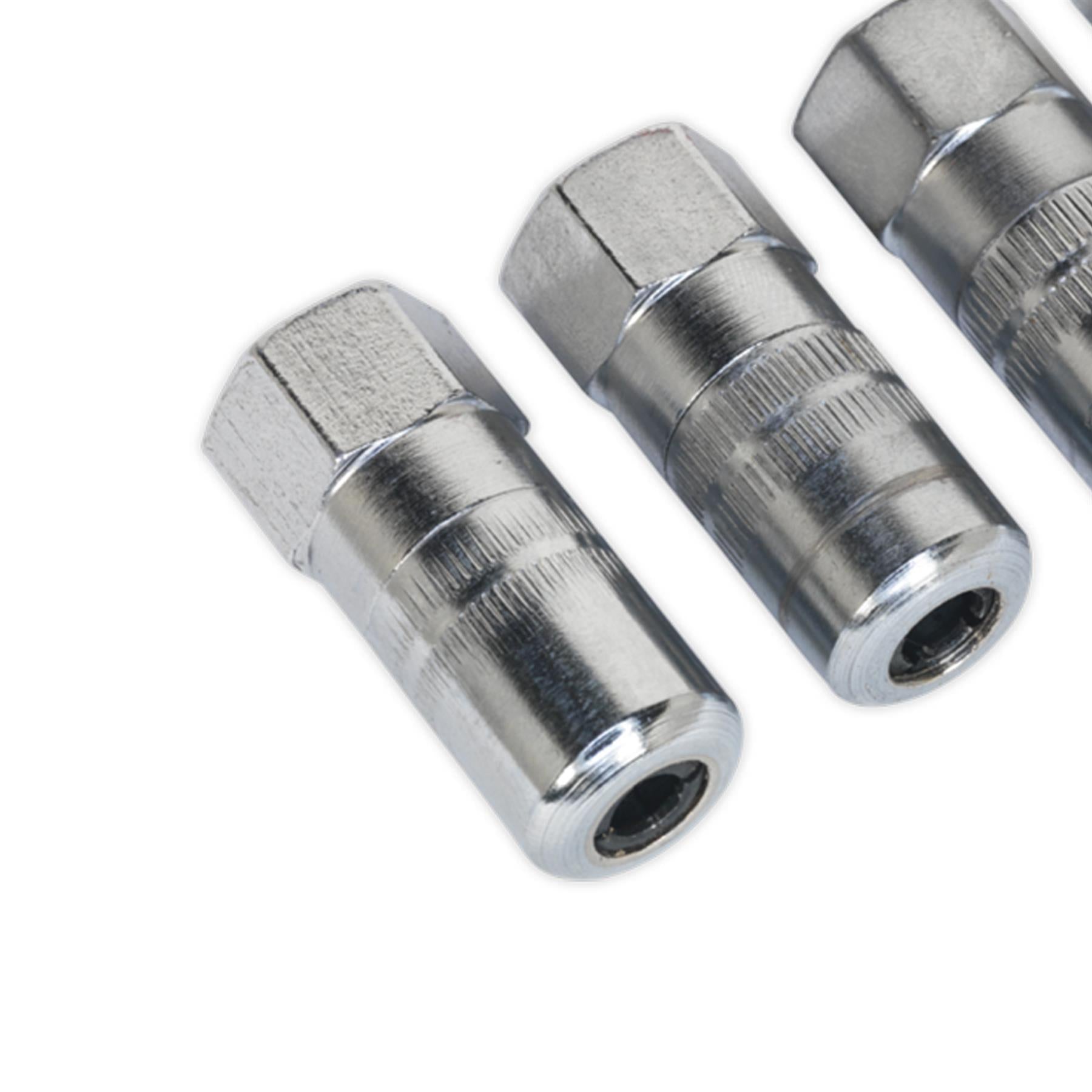 Sealey Hydraulic Connector 4-Jaw Heavy-Duty 1/8"BSP Pack of 5