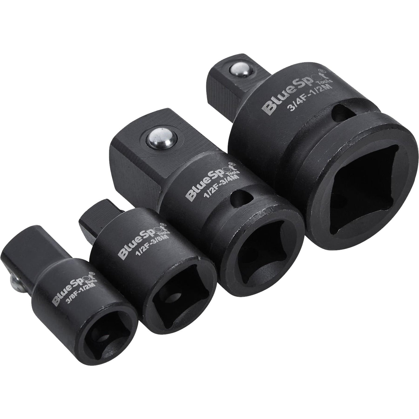 Blue Spot 4 PCE Impact Socket Adaptor Set (3/8", 1/2", 3/4")