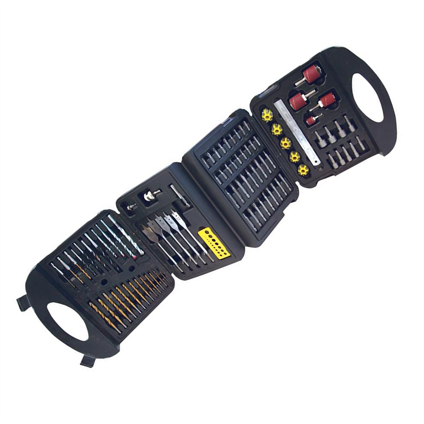 113 Piece Hss Metric Twist Drill Bit Set Carry Case Hss Titanium-Coated