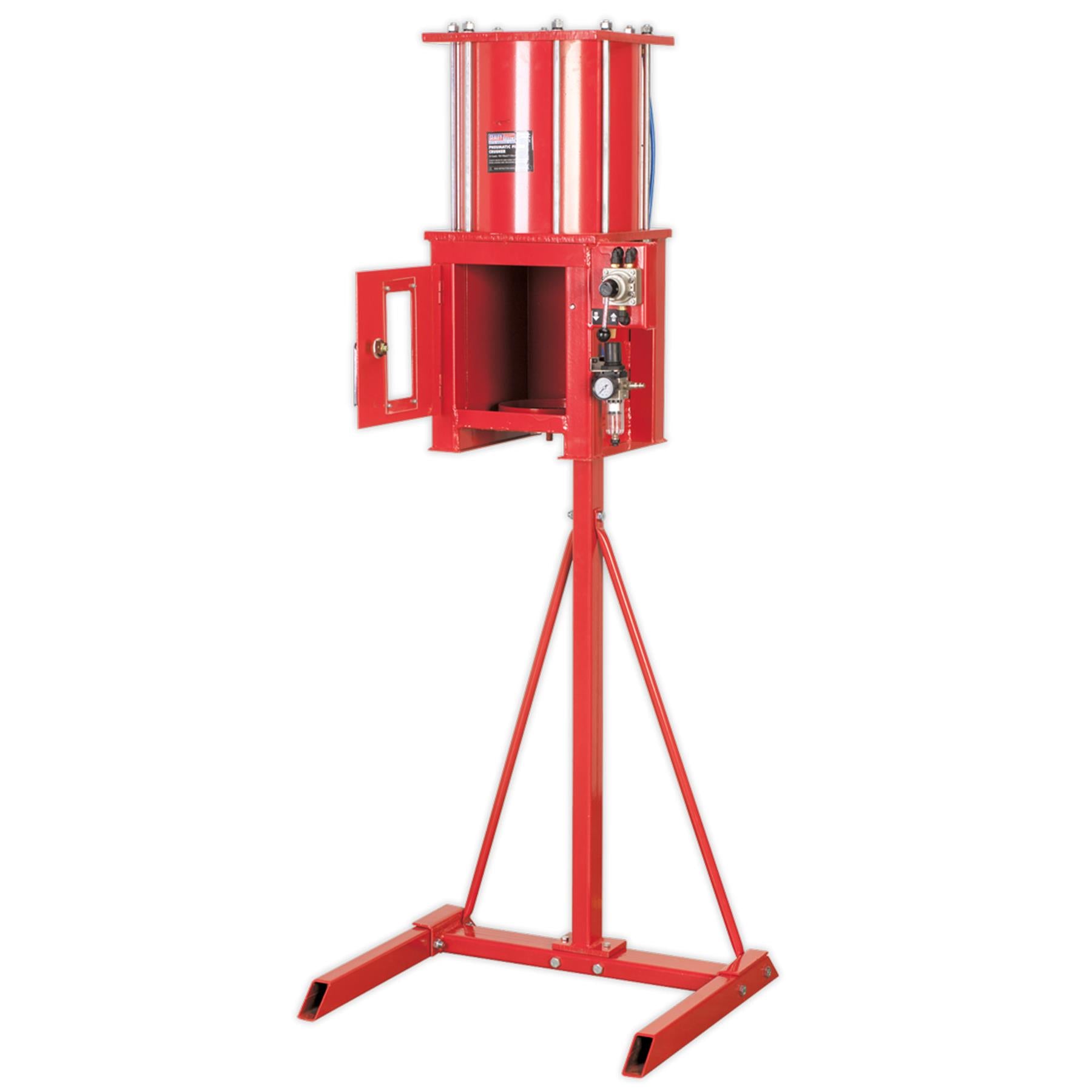 Sealey Pneumatic Oil Filter Crusher Red HFC08