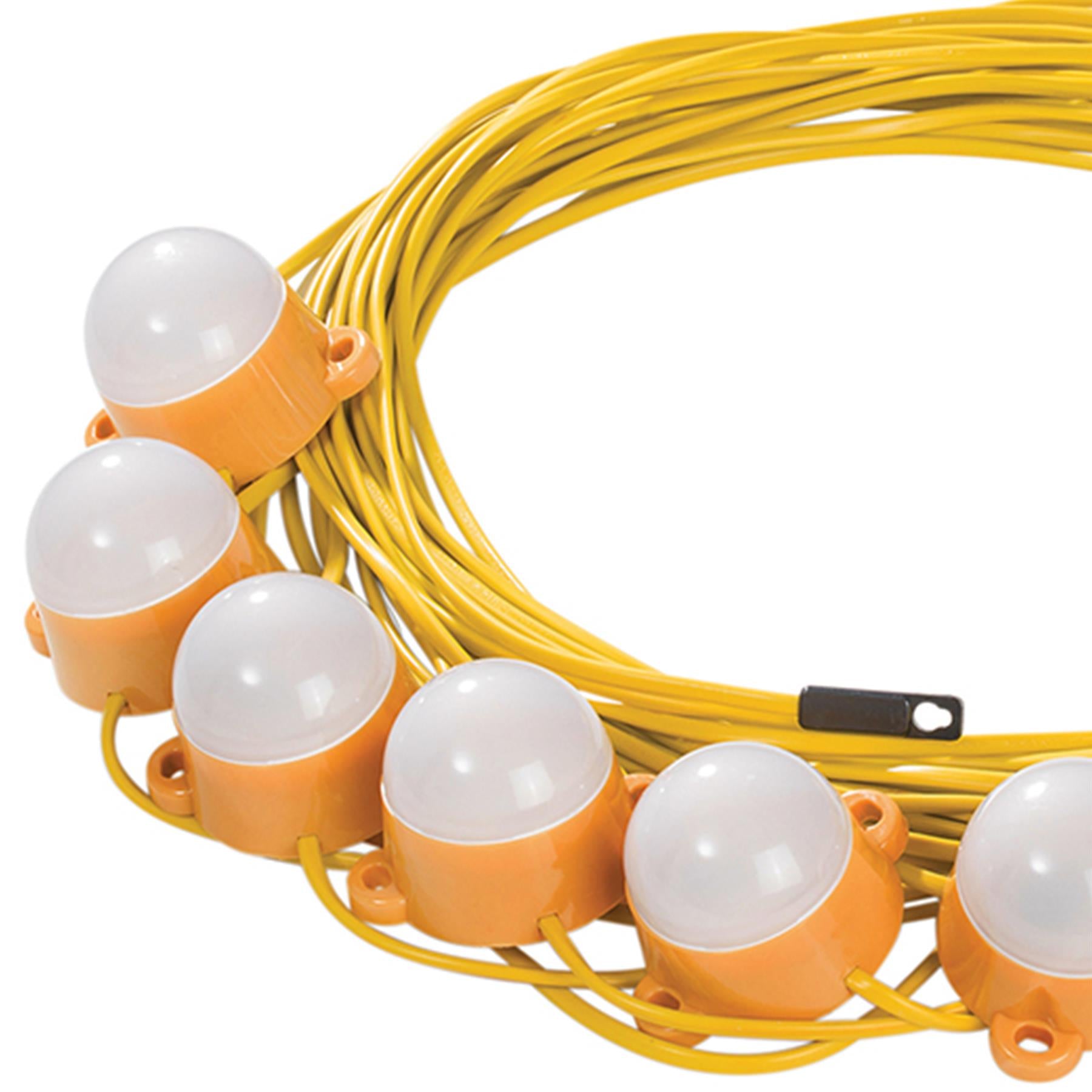 22m Plug In 240V LED Party Globe Festoon String Lights Outdoor Garden Decoration