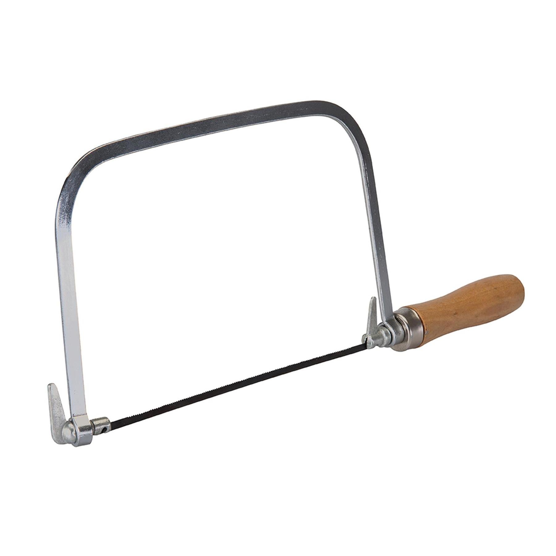 Coping Saw & 5 Blades - 170mm 360° Blade Angle Adjust Cutting Circles Curves