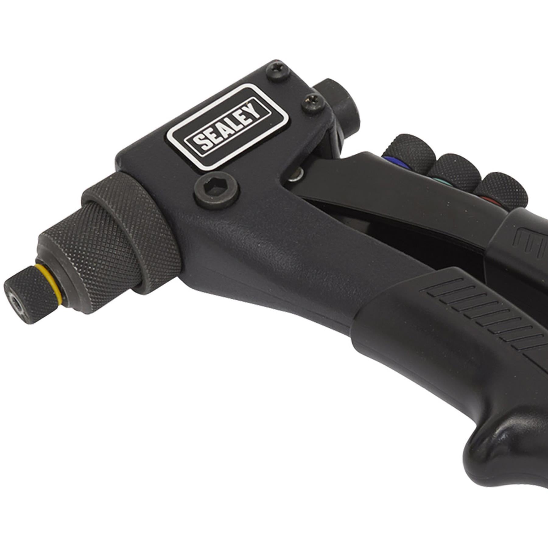 Sealey 4 Nozzle Riveter Hand Pop Rivet Gun Tool Car Body Repair Tool AK3987