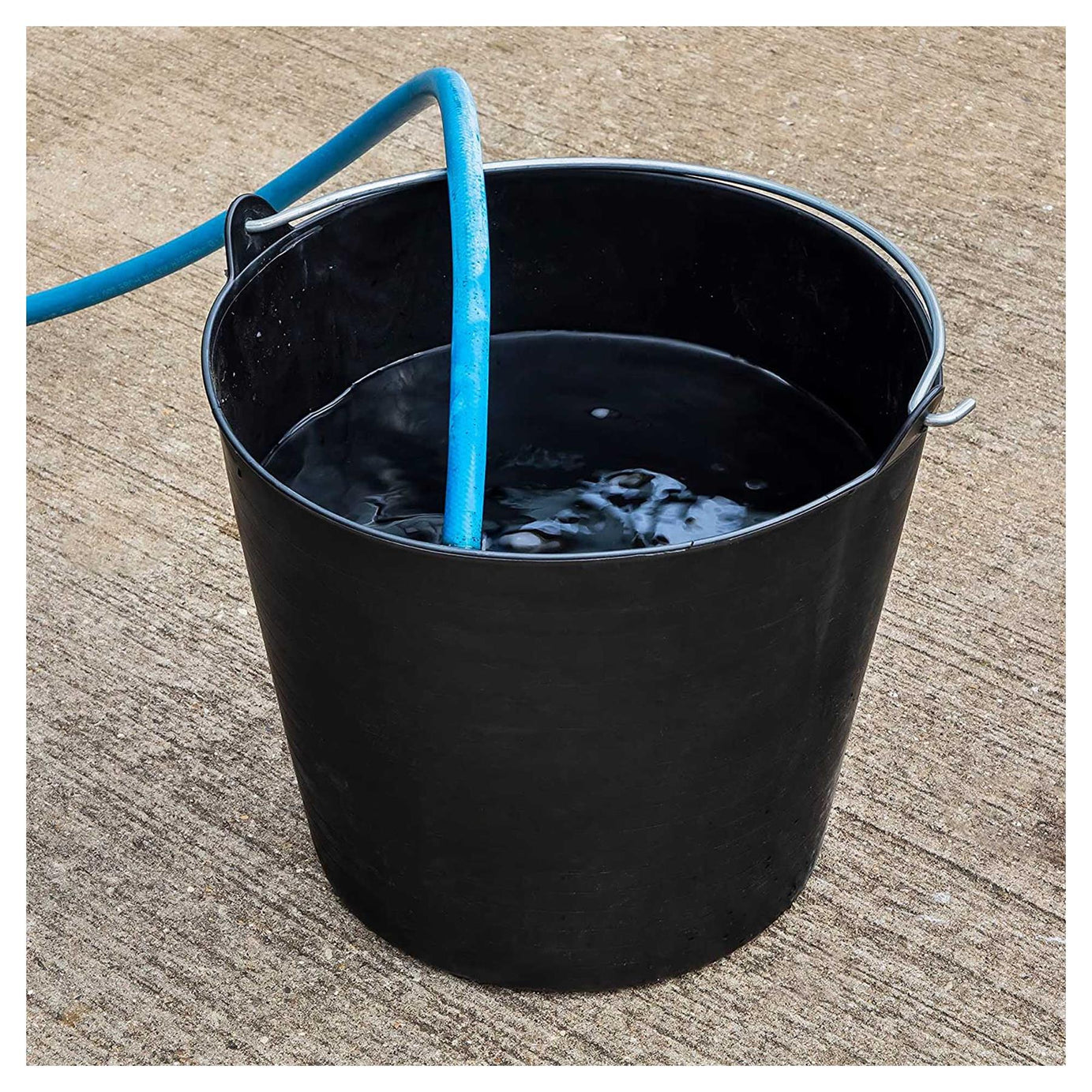 Sealey Heavy-Duty Flexi Tub 26L with Metal Handle - Black