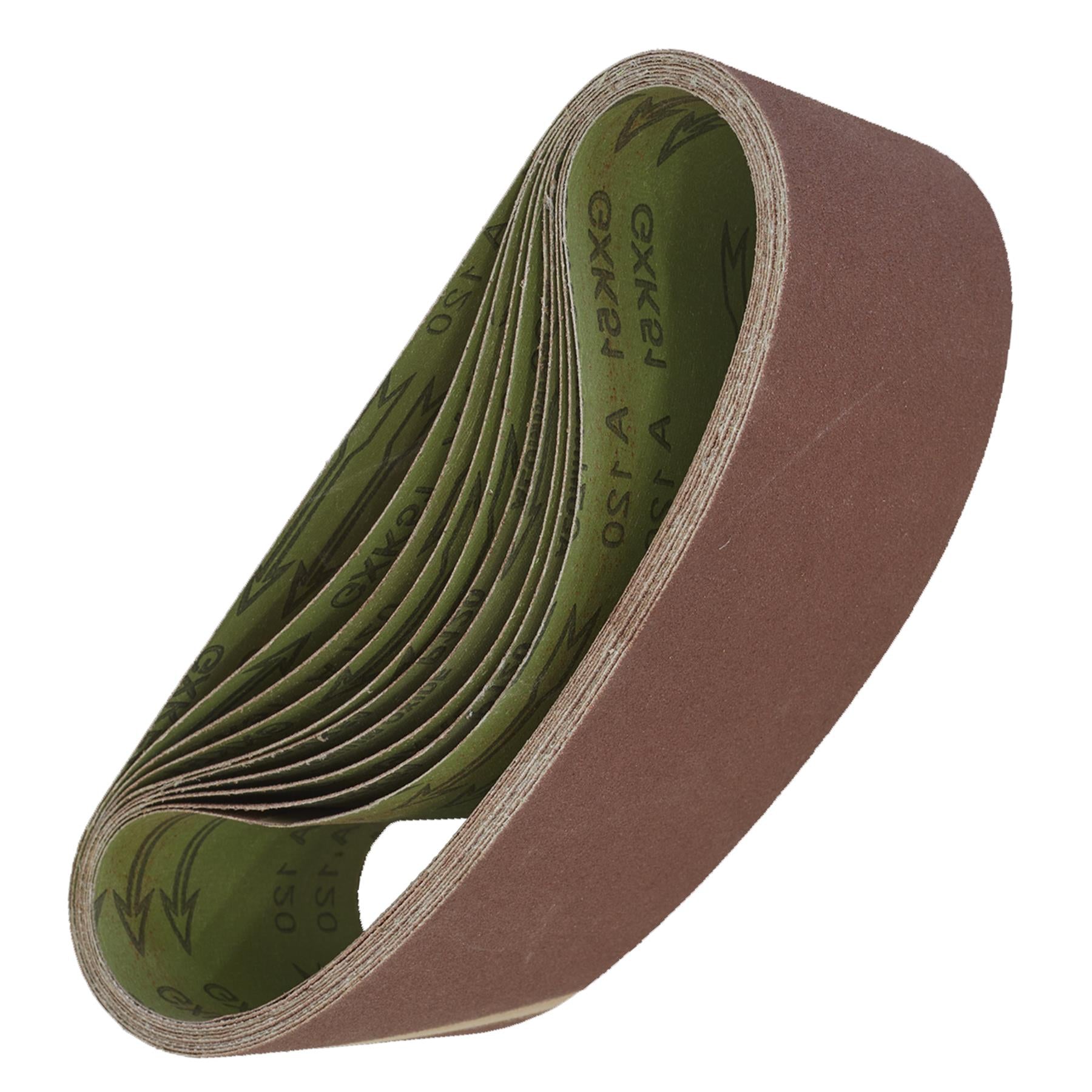 Sanding Belt 100 x 610mm 120 Grit - Pack of 10 - WSB61120 Sealey