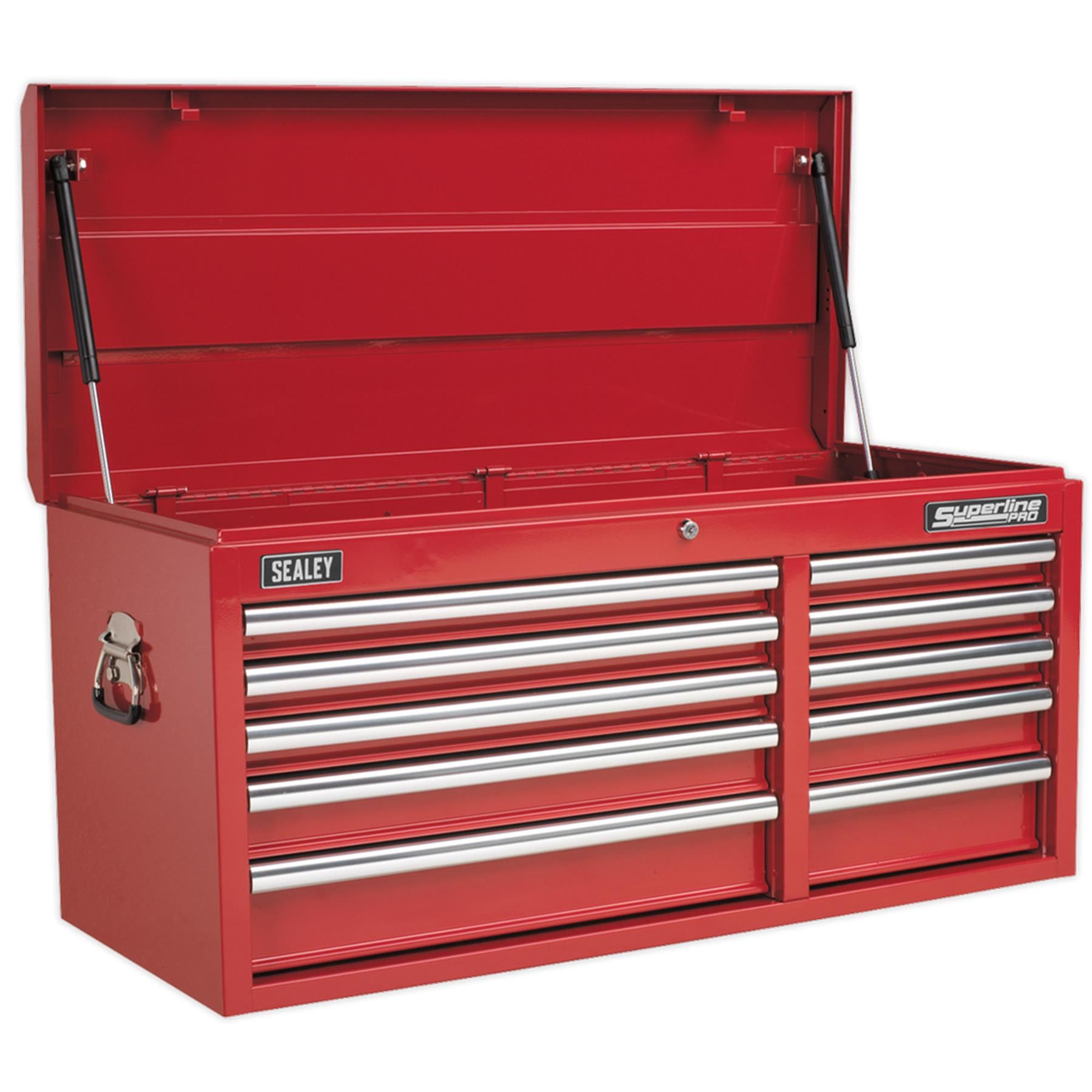 Sealey Topchest 10 Drawer with Ball Bearing Slides Heavy-Duty - Red