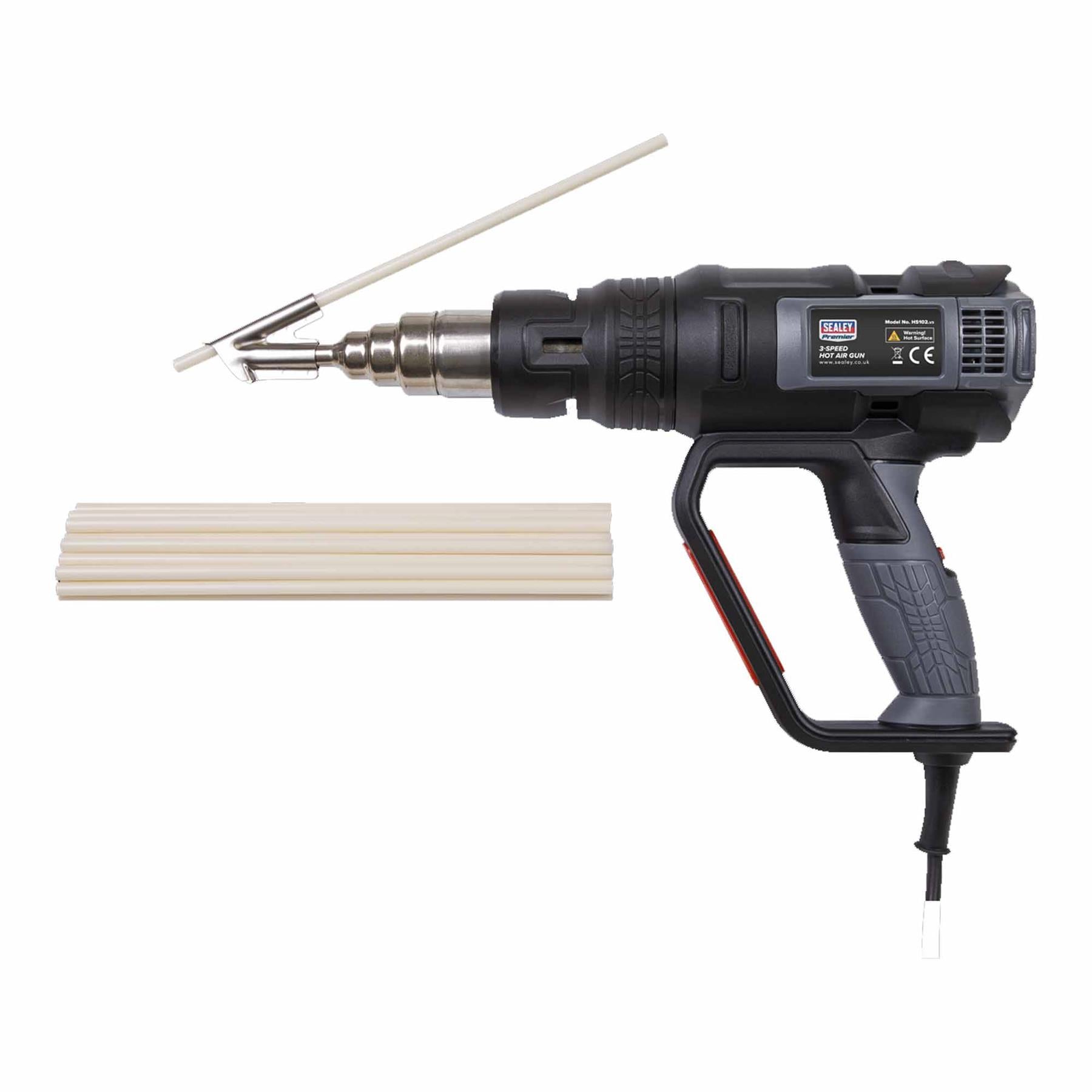 Sealey Plastic Welding Kit Including HS102 Hot Air Gun