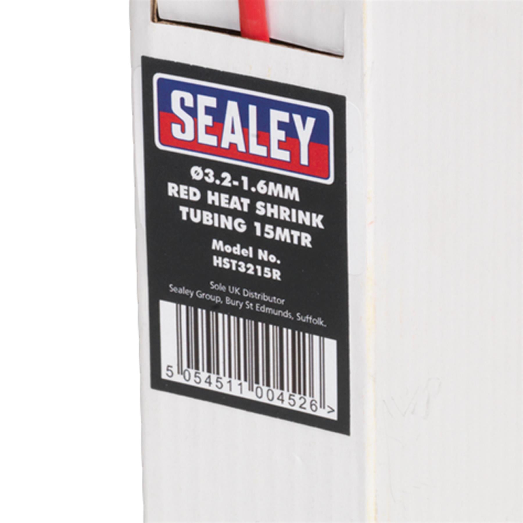 Sealey Heat Shrink Tubing Red 3.2-1.6mm 15m