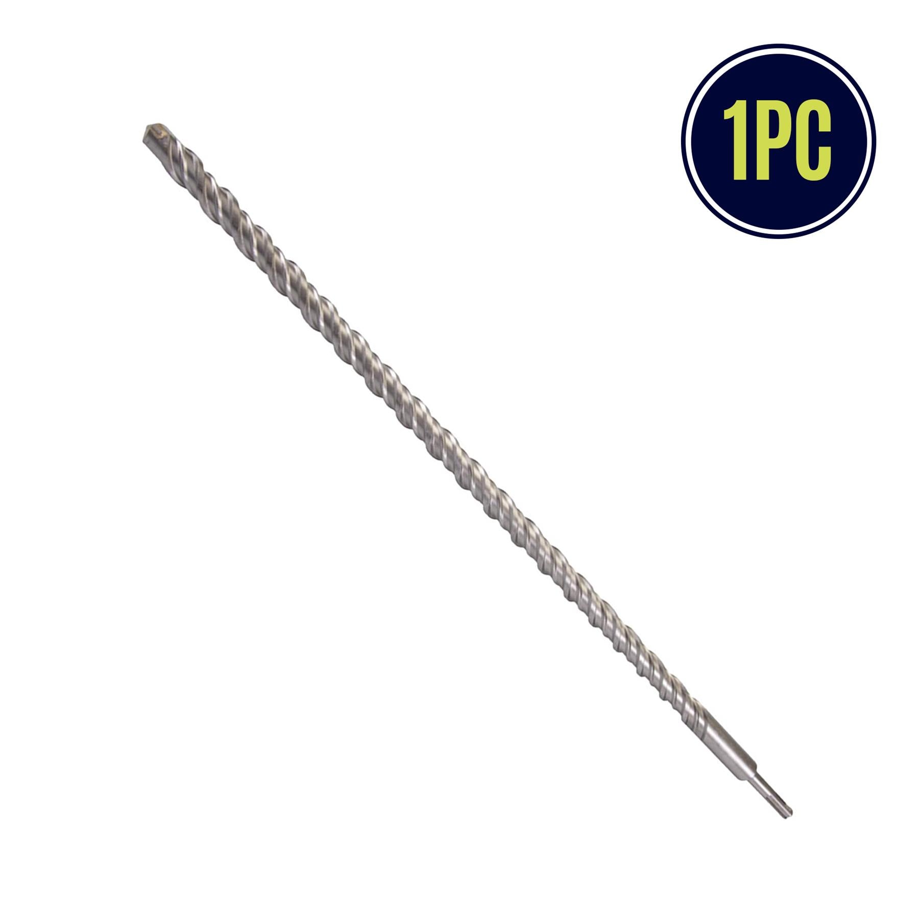 SDS+ PLUS MASONRY DRILL BIT 12 x 1000mm, TUNGSTEN CARBIDE TIP, FOR STONE CONCRETE BRICK