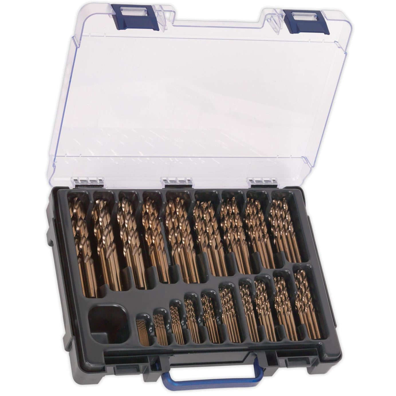 Sealey HSS Cobalt Fully Ground Drill Bit Assortment 170pc 1-10mm