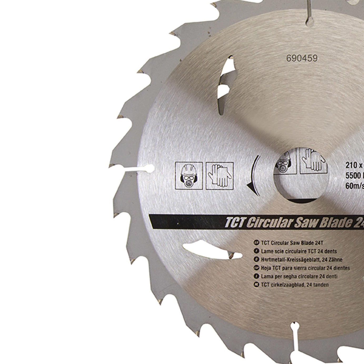 3 Piece TCT Circular Saw Blade Set 210 x 30 - 25, 16mm Rings
