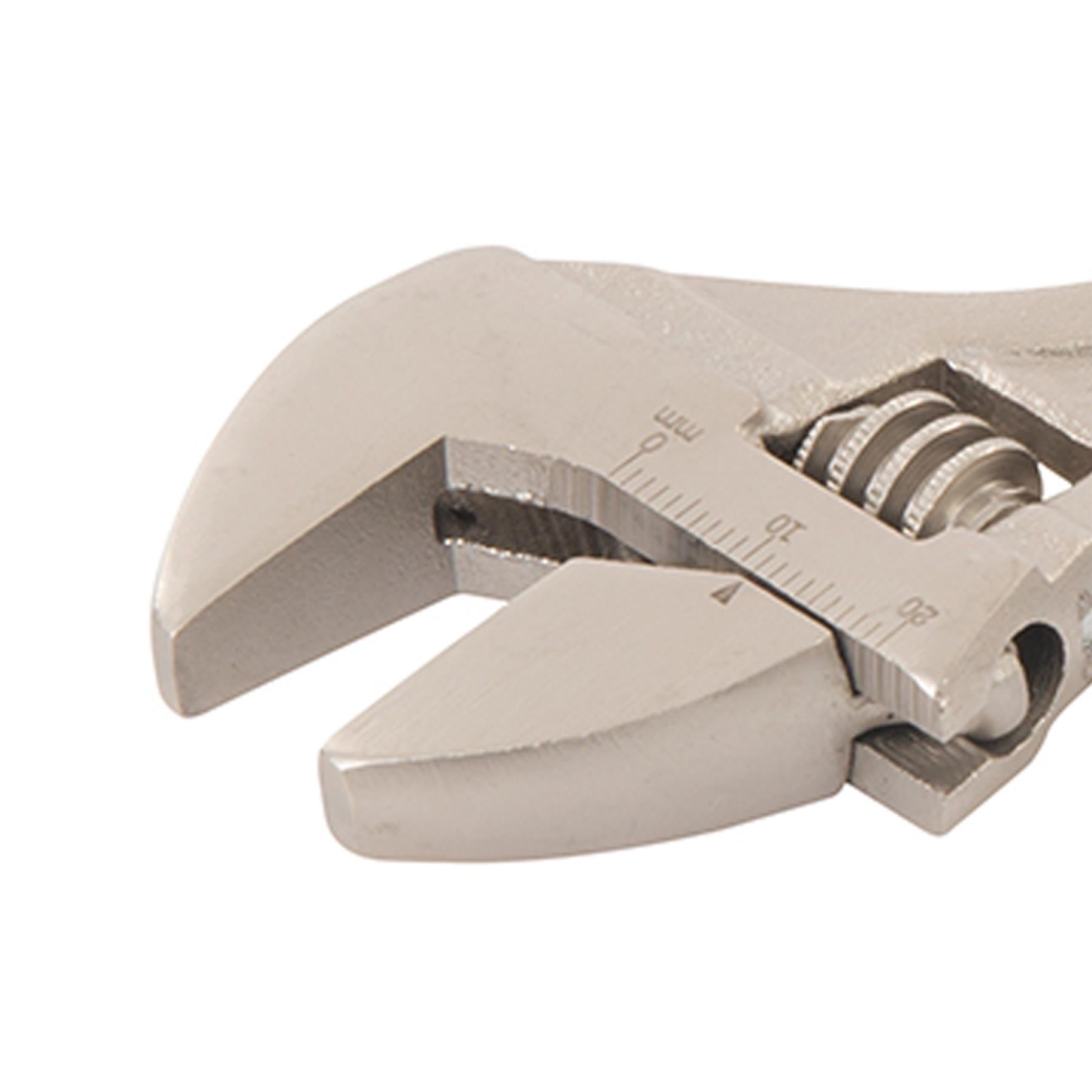 Adjustable Wrench 150mm Length - Jaw 17mm Corrosion-Resistant Satin Finish