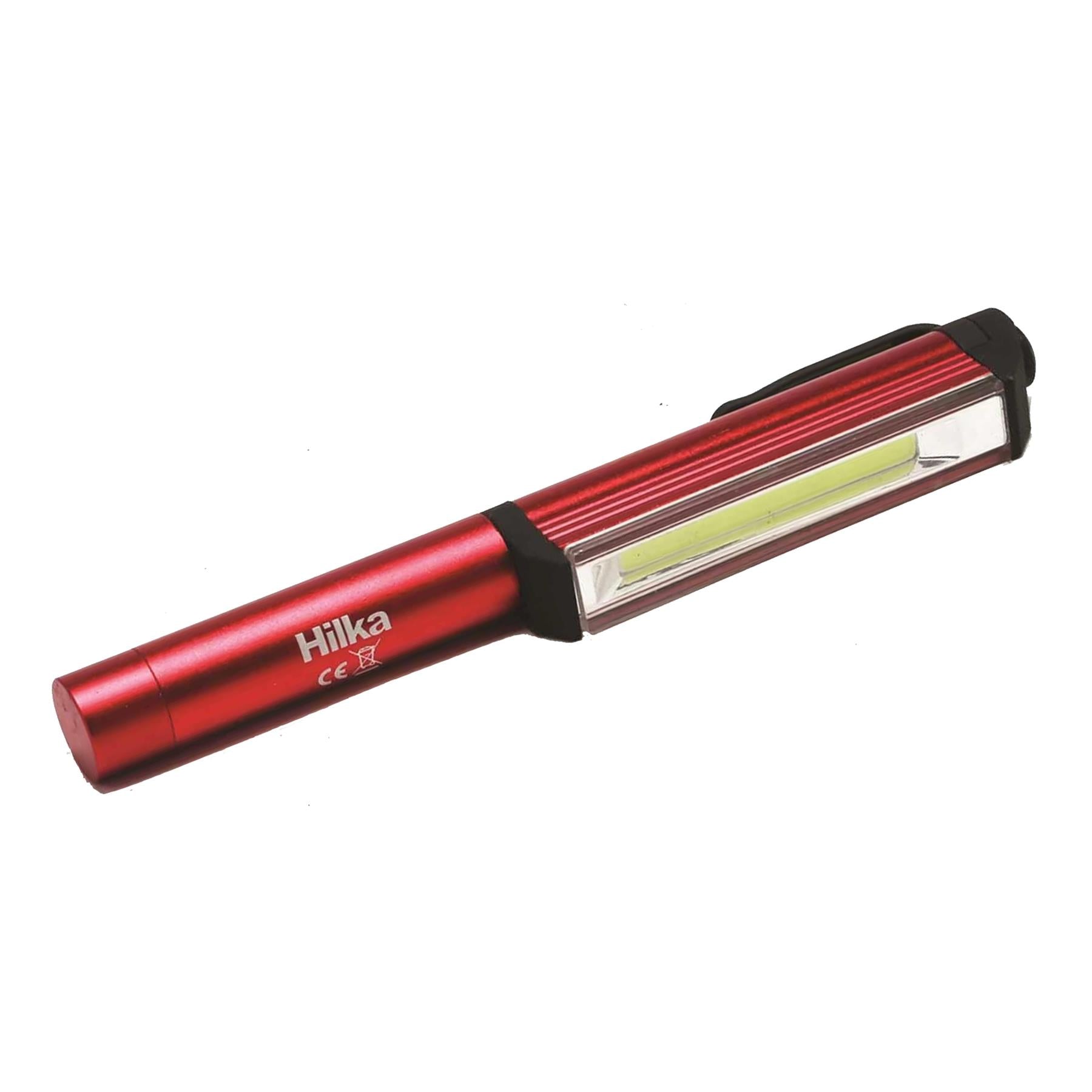 3W COB 200 Hilka Magnetic torch Lumens Pen Work Light with Batteries