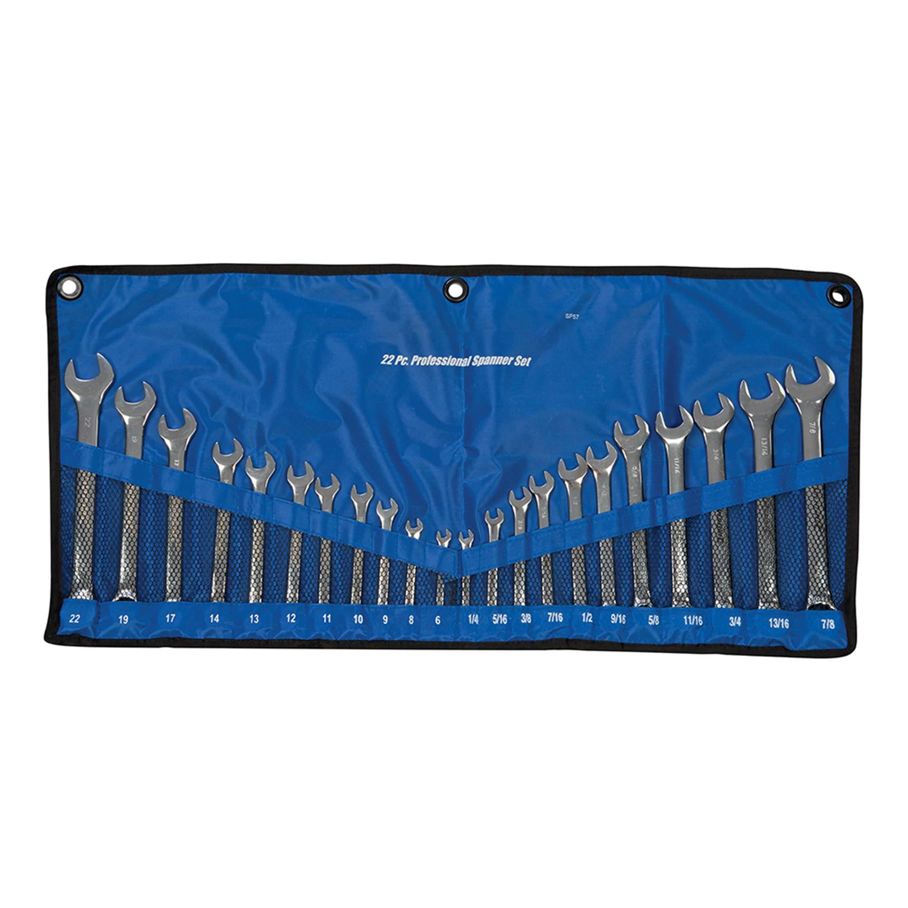 22Pce Combination Spanner Set 6- 22mm & 1/4 - 7/8