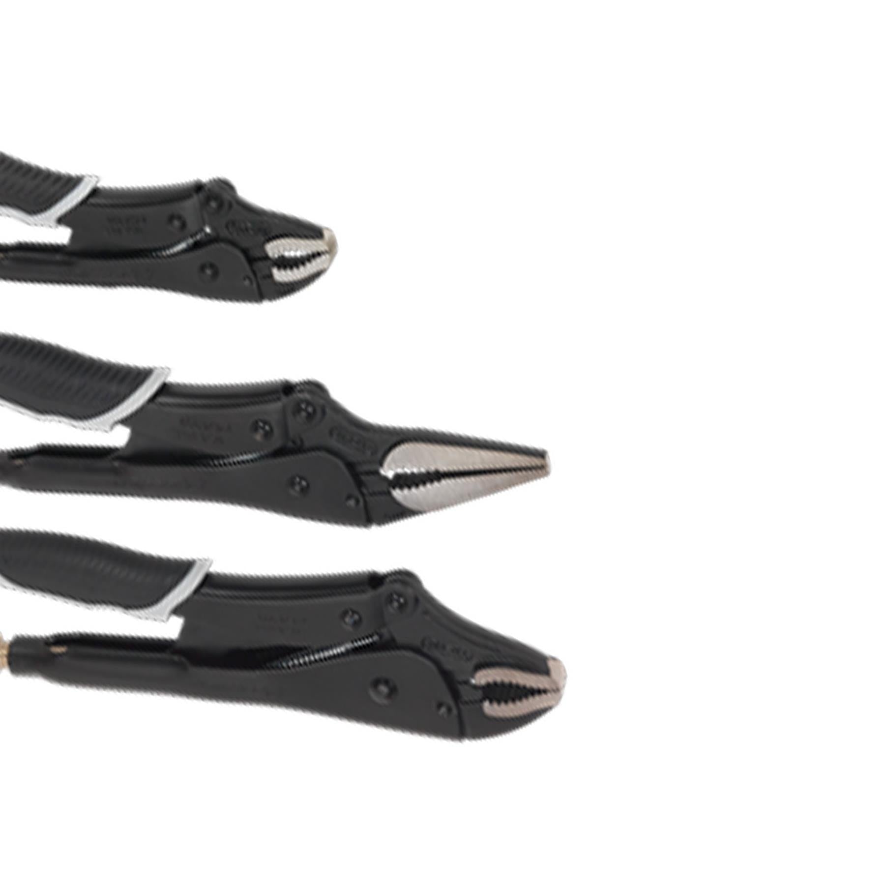 Sealey Locking Pliers Set 3pc Quick Release Black Series