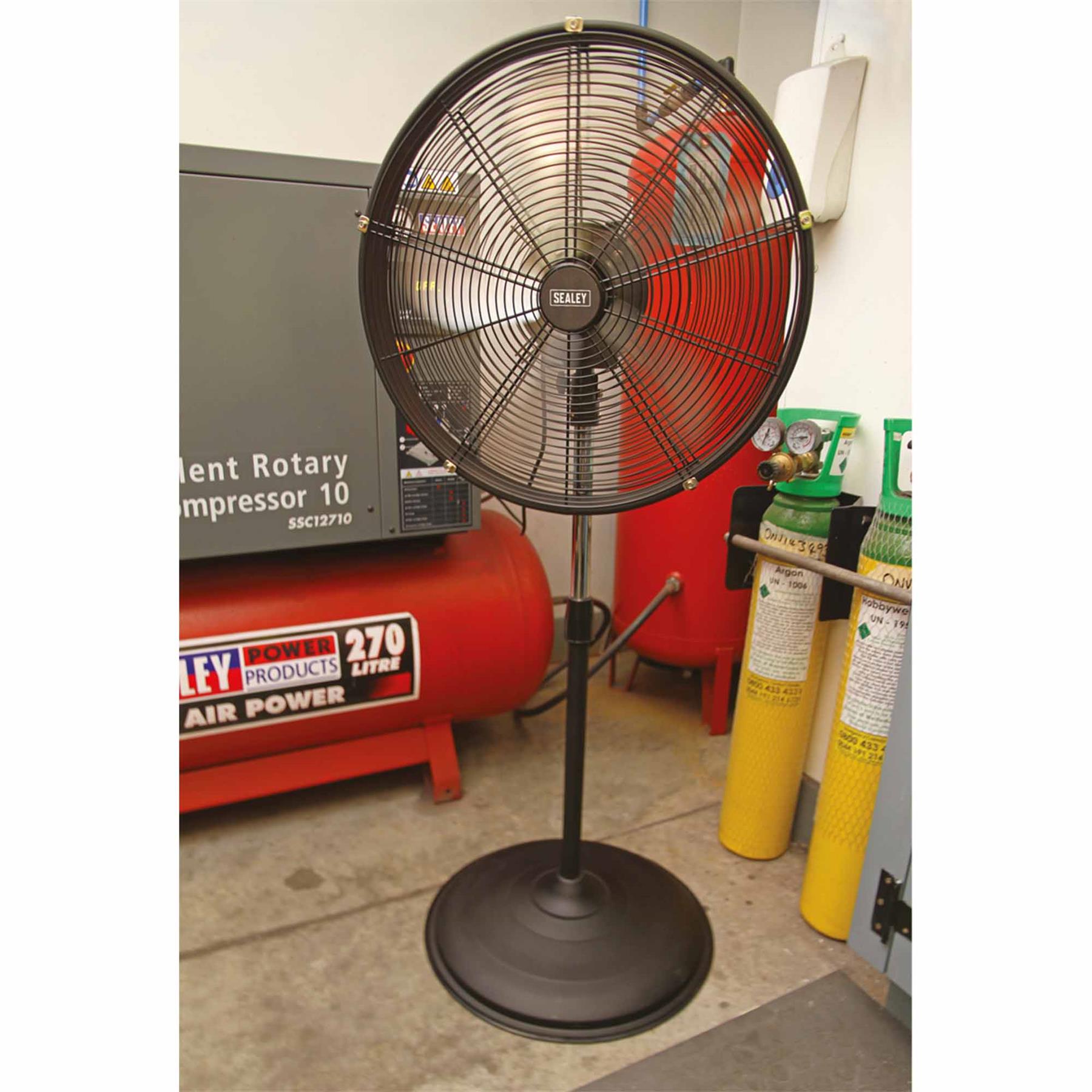 Sealey Industrial High Velocity Oscillating Pedestal Fan 20" 230V