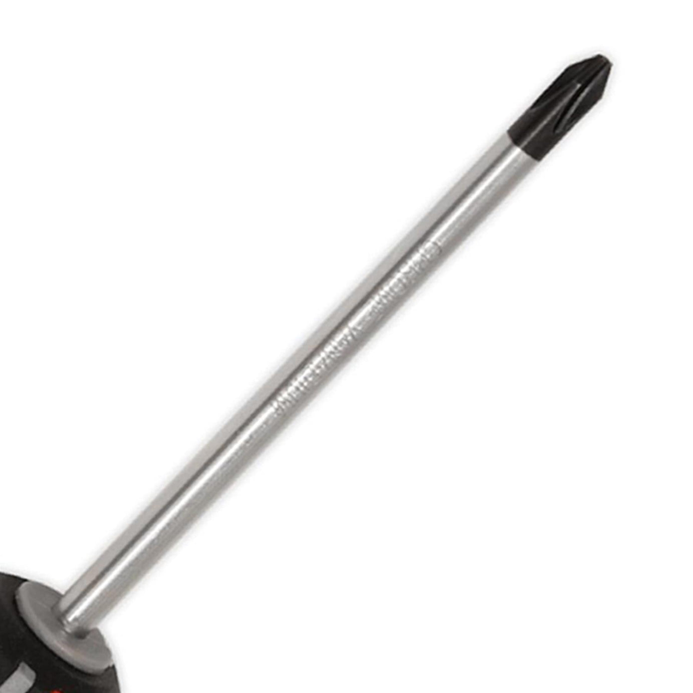 Sealey Screwdriver Pozi Pozidriv #2 x 100mm Soft Grip Handle Magnetic GripMAX