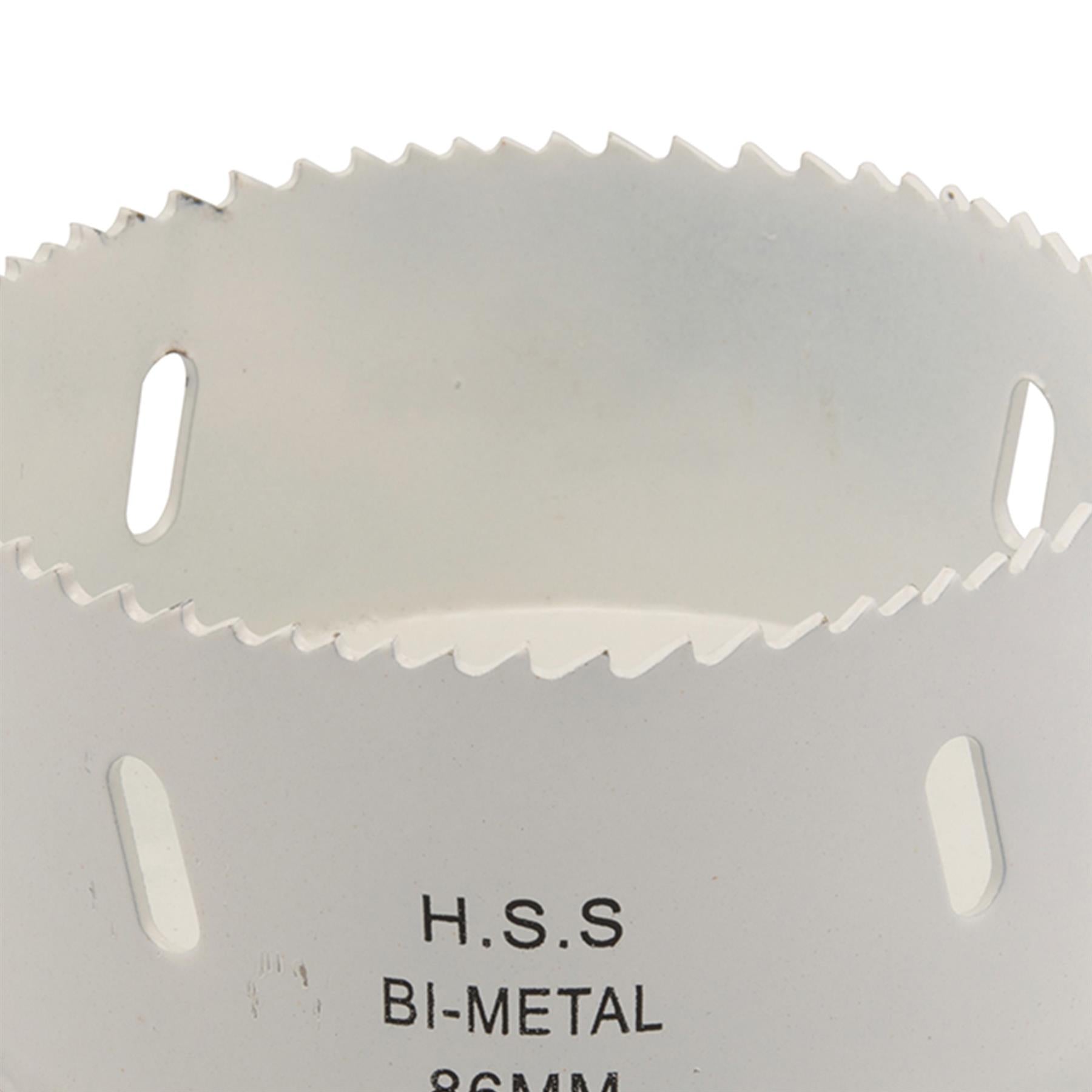 Heavy Duty Bi-Metal Holesaw 86mm Variable Pitch Steel Wood Metal Pvc Fast Clean