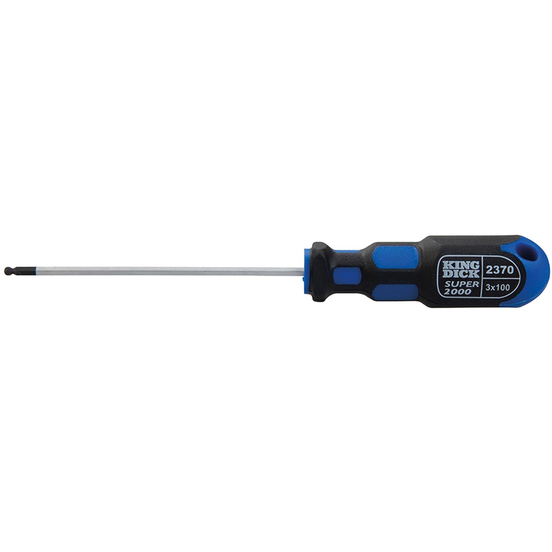 King Dick Hex Ball End Screwdriver 3 X 100mm British Made