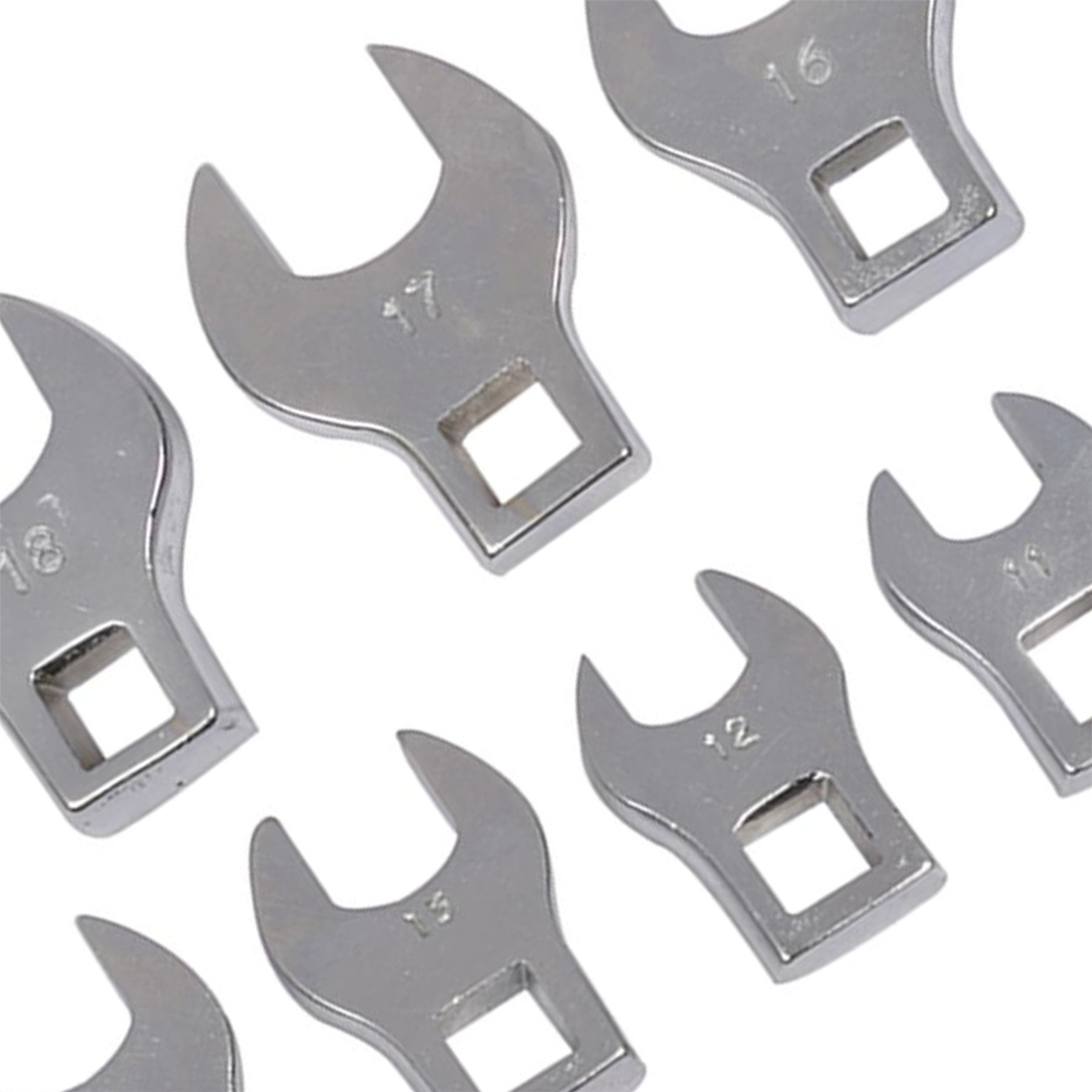 10-19mm Crows Foot Spanner Set 10pce Supplied In A Plastic Storage