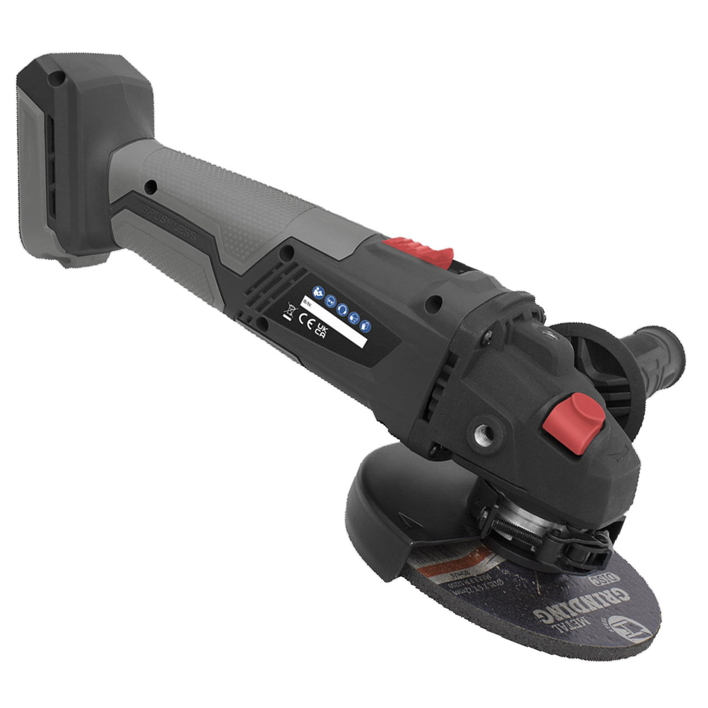 Sealey Brushless Angle Grinder 115mm 20V - Body Only